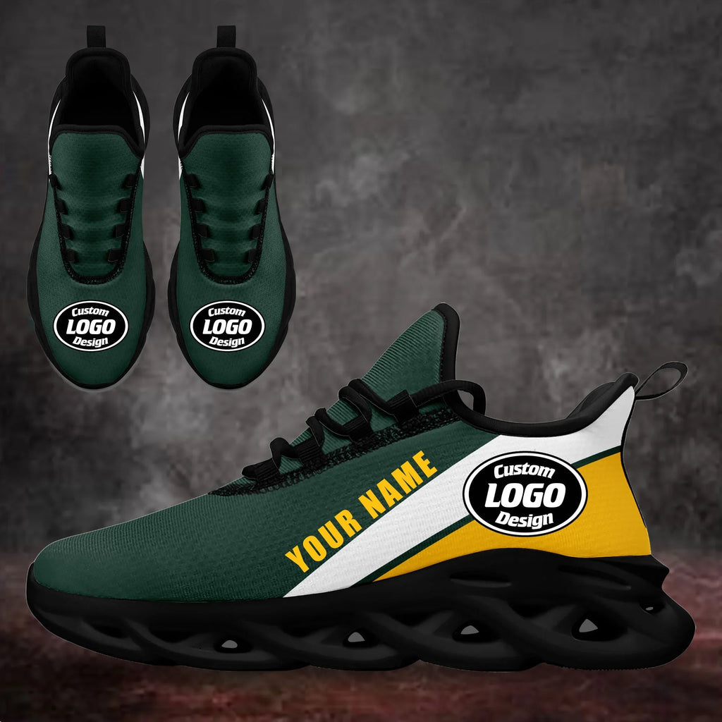 Custom Green Yellow Jersey MaxSoul Shoes and Hat Combo Offer Personalized ZH-bd0b007e-ab - Coolcustomize