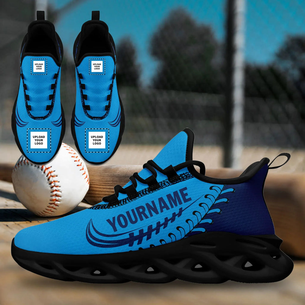 Custom Blue Jersey MaxSoul Shoes and Hat Combo Offer Personalized ZH-bd0b00e0-cc - Coolcustomize