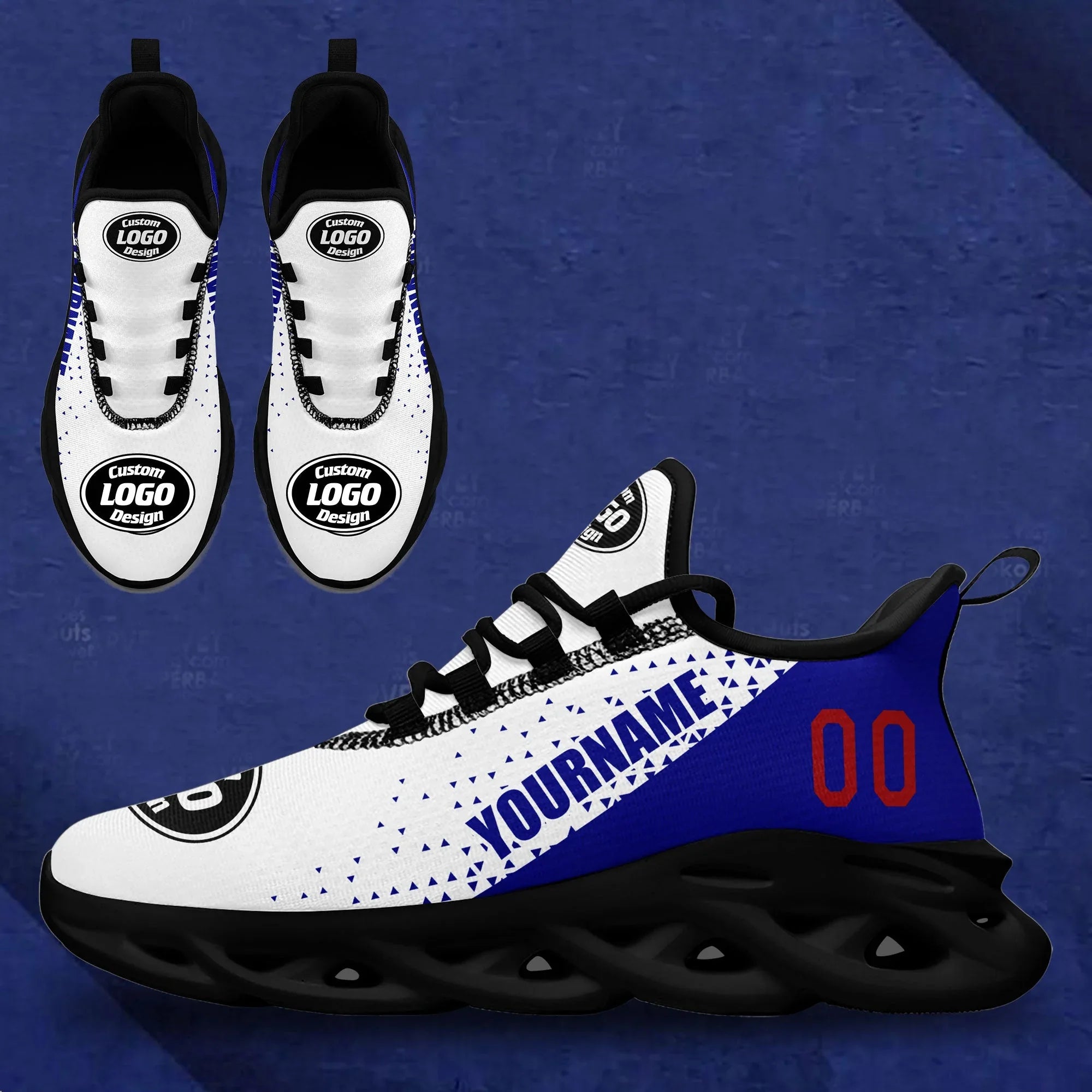 Custom Blue Jersey MaxSoul Shoes and Hat Combo Offer Personalized ZH-D0b008d-a - Coolcustomize