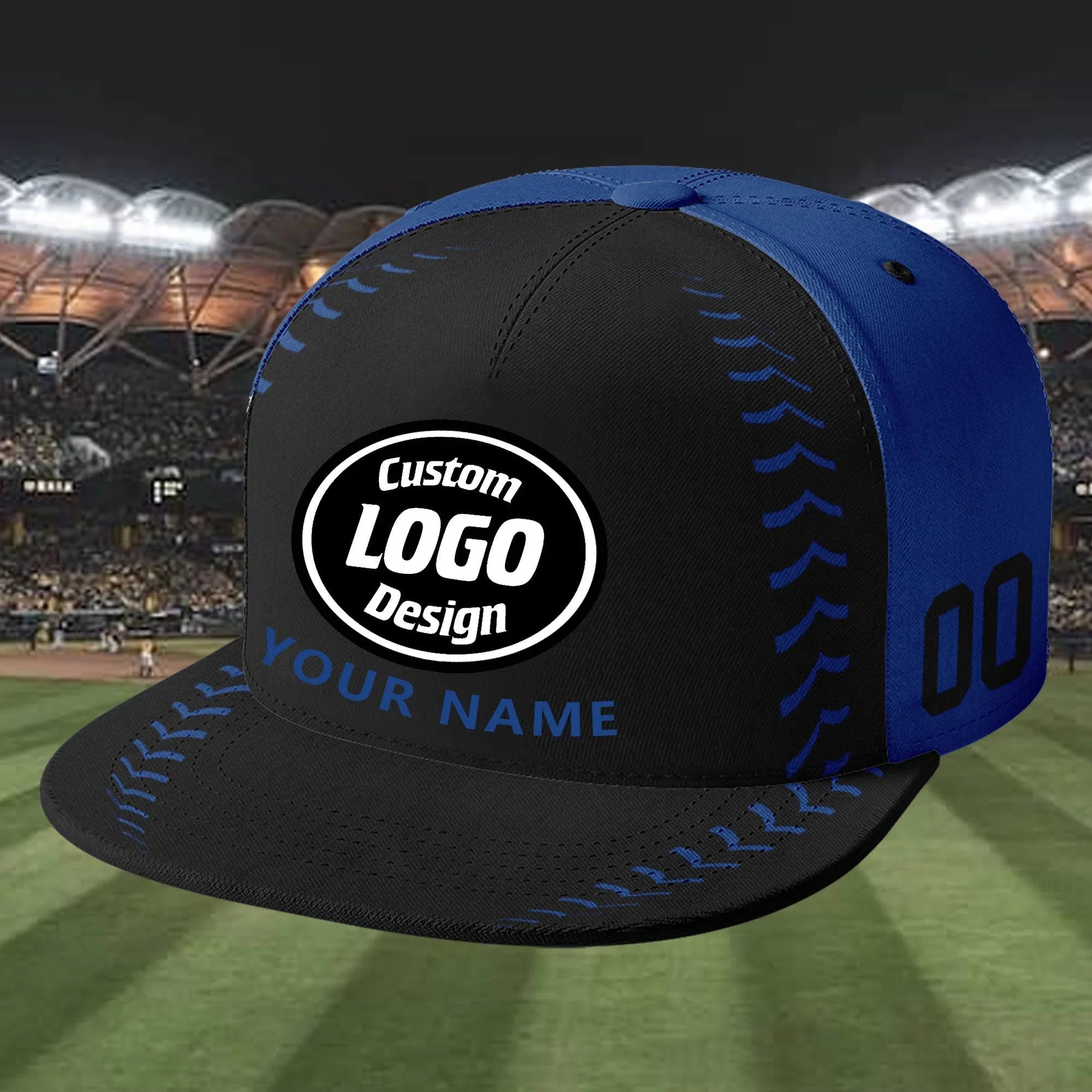 Custom Blue Jersey MaxSoul Shoes and Hat Combo Offer Personalized ZH-bd0b00e0-a0 - Coolcustomize