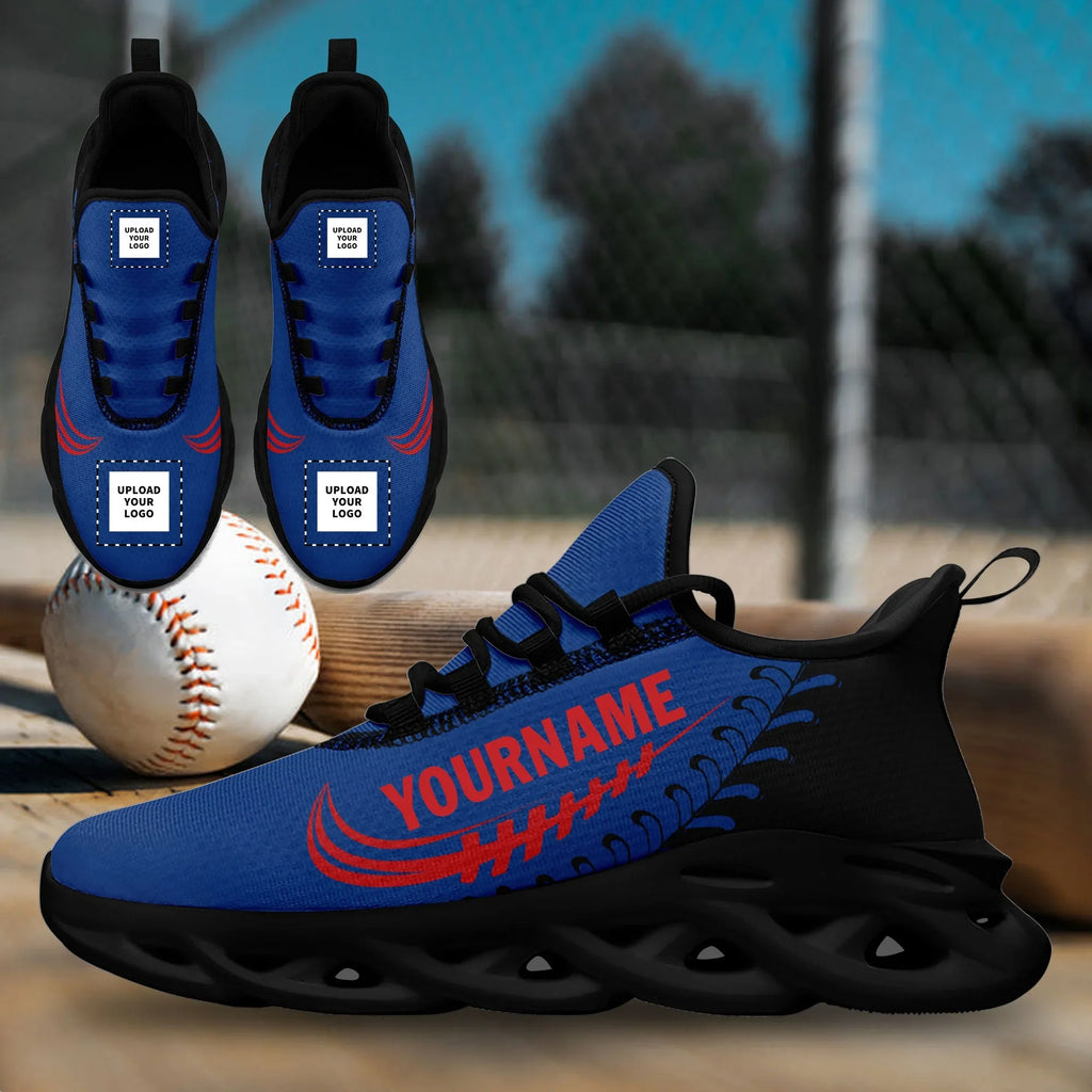 Custom Blue Jersey MaxSoul Shoes and Hat Combo Offer Personalized ZH-bd0b00e0-a0 - Coolcustomize