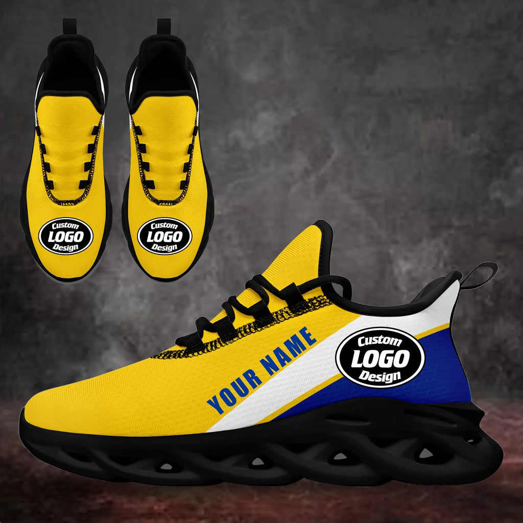 Custom Yellow Blue Jersey MaxSoul Shoes and Hat Combo Offer Personalized ZH-bd0b007e-aa - Coolcustomize