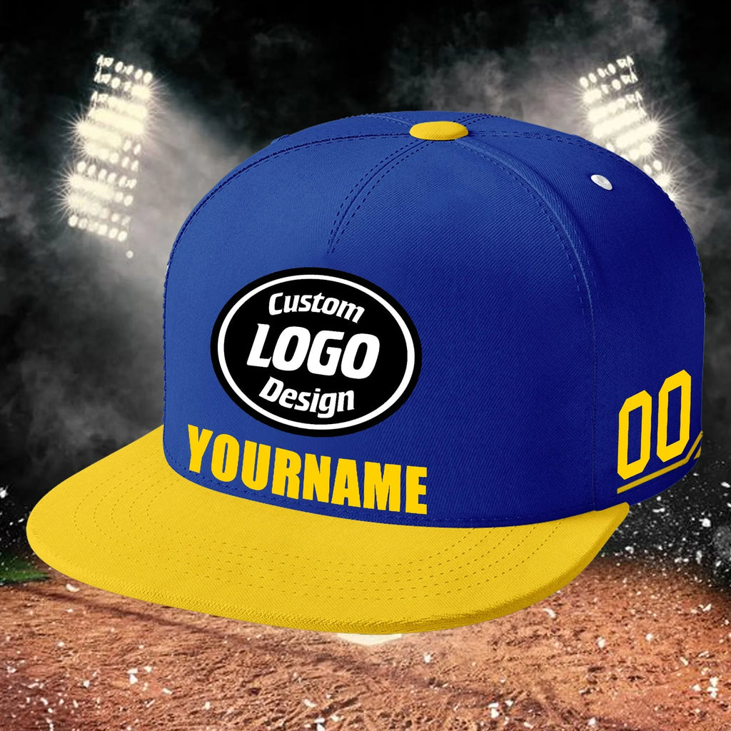 Custom Blue Yellow Jersey MaxSoul Shoes and Hat Combo Offer Personalized ZH-bd0b007e-a0 - Coolcustomize