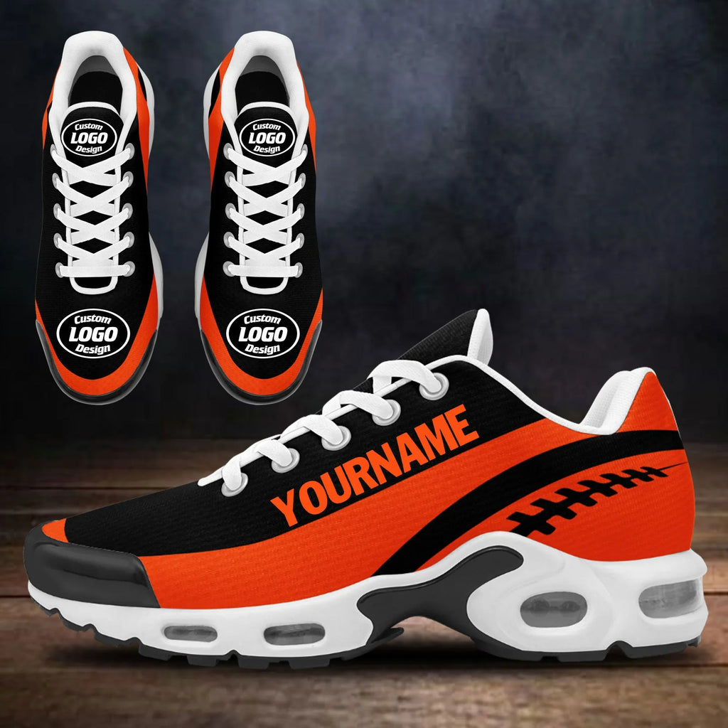 Custom Black Orange TN Shoes Personalized Sneakers TN-D020077-8 - Coolcustomize