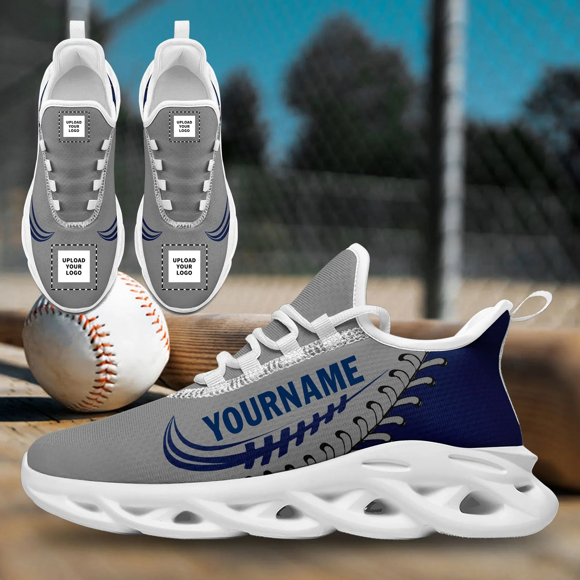 Custom Grey Jersey MaxSoul Shoes and Hat Combo Offer Personalized ZH-bd0b00e0-ac - Coolcustomize