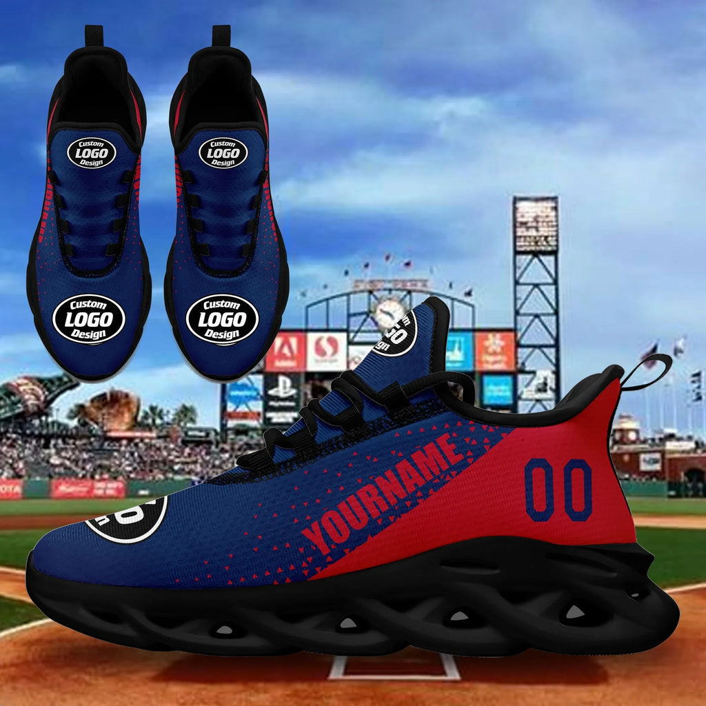 Custom Blue Red Jersey MaxSoul Shoes and Hat Combo Offer Personalized ZH-D0b009a-b - Coolcustomize