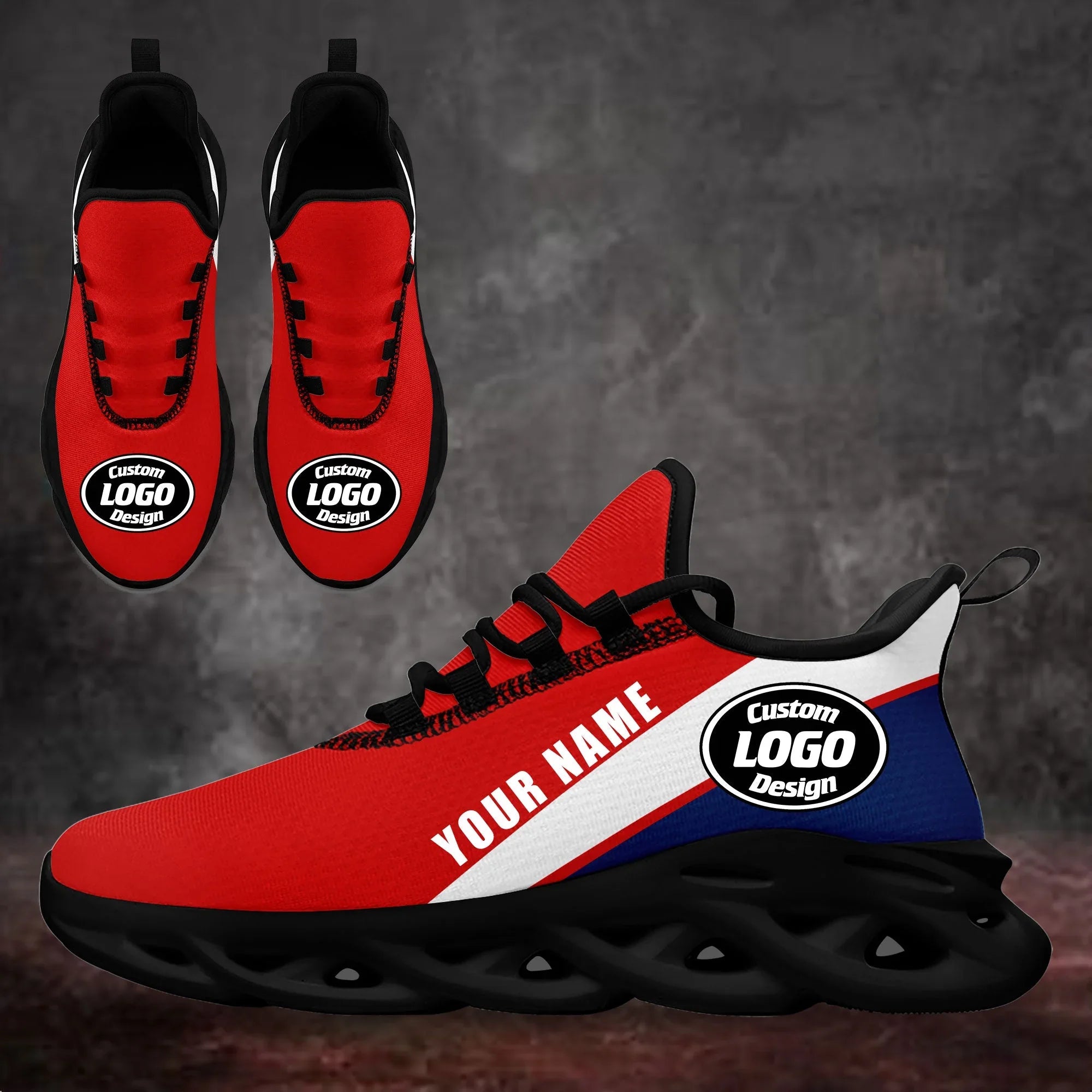 Custom Red Blue Jersey MaxSoul Shoes and Hat Combo Offer Personalized ZH-bd0b007e-e - Coolcustomize