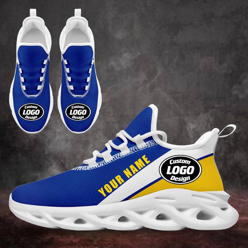 Custom Blue Yellow Jersey MaxSoul Shoes and Hat Combo Offer Personalized ZH-bd0b007e-a0 - Coolcustomize