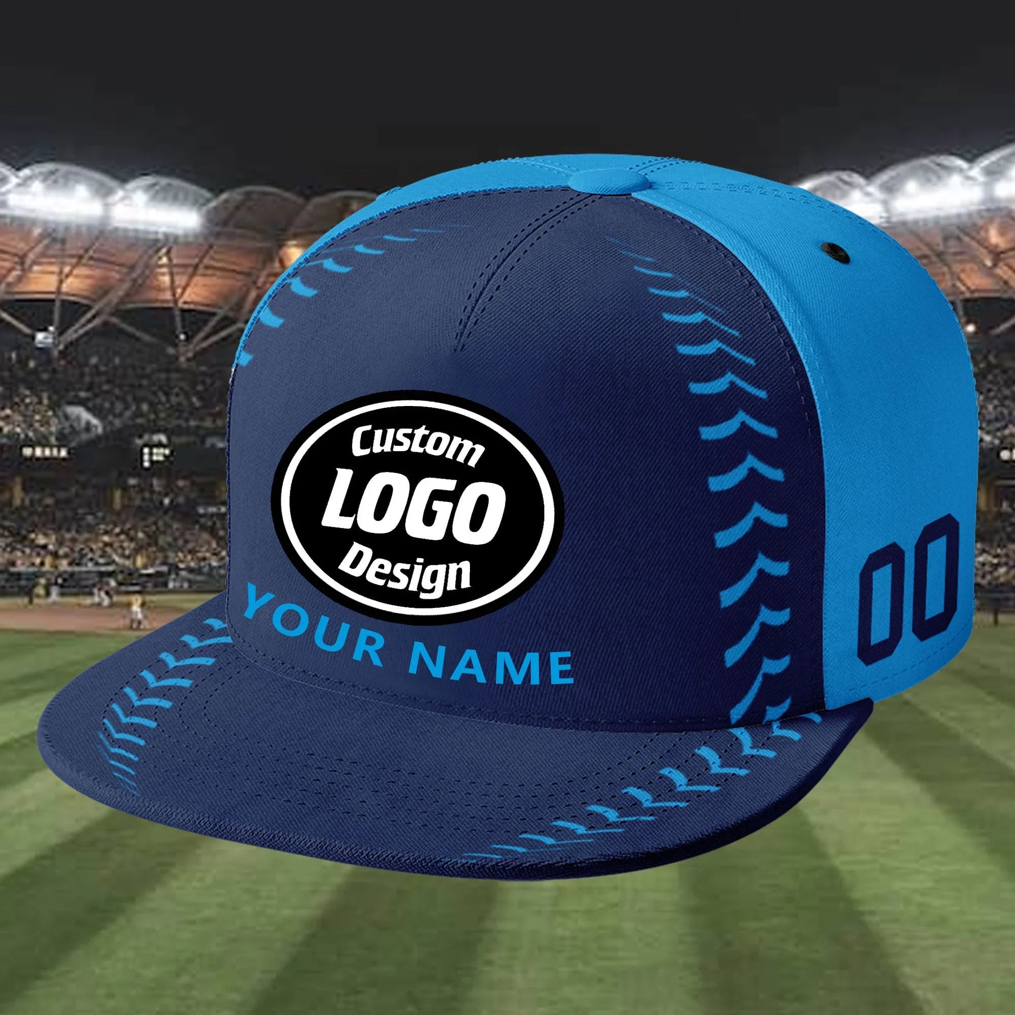 Custom Blue Jersey MaxSoul Shoes and Hat Combo Offer Personalized ZH-bd0b00e0-cc - Coolcustomize