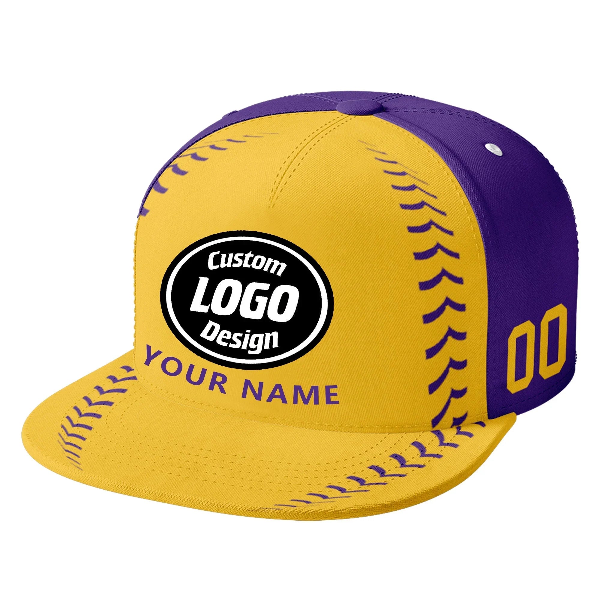 Custom Sport Design Hat Stitched Adjustable Snapback Personalized Baseball Cap PR067B-bd0b00d9-bb - Coolcustomize