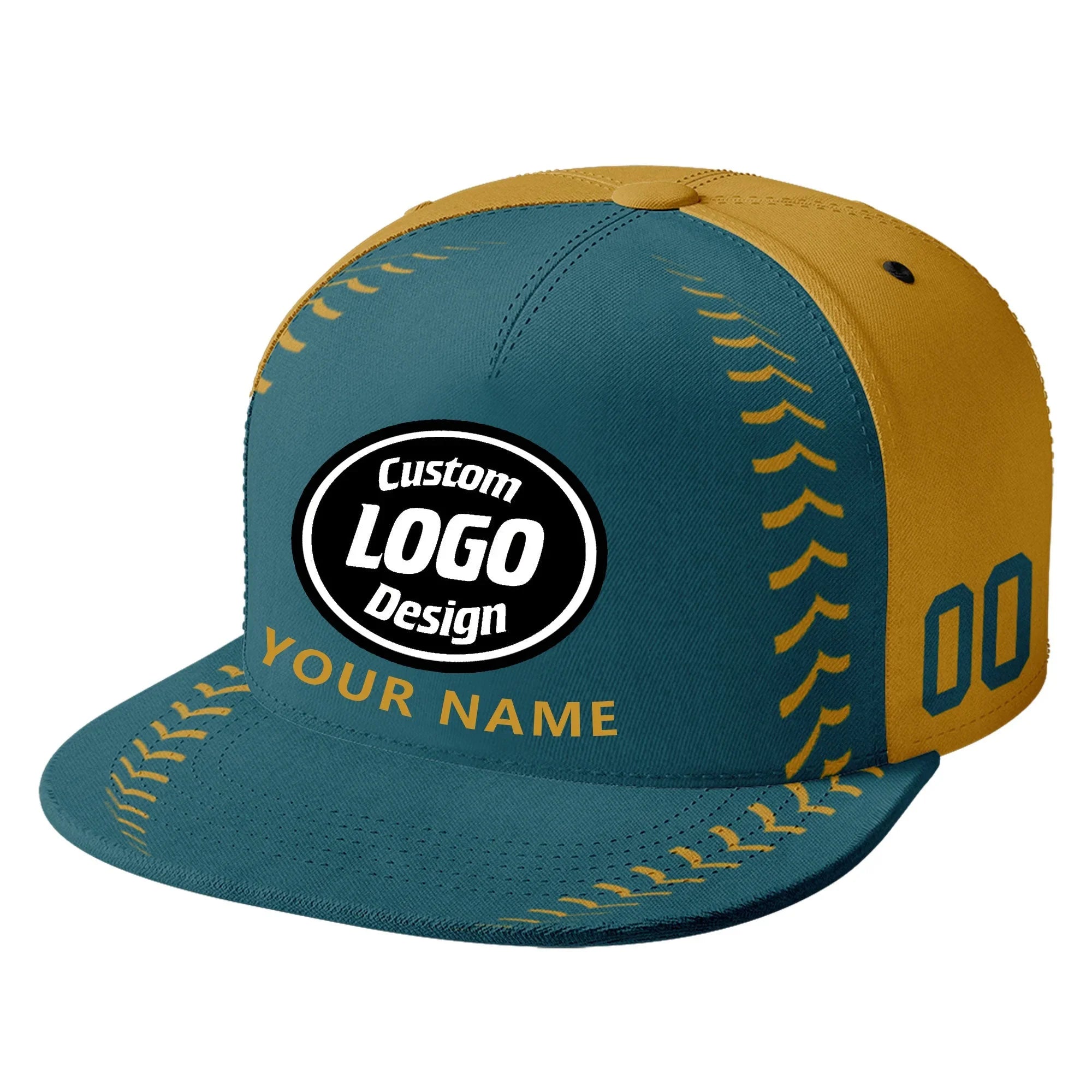 Custom Sport Design Hat Stitched Adjustable Snapback Personalized Baseball Cap PR067B-bd0b00d9-b - Coolcustomize