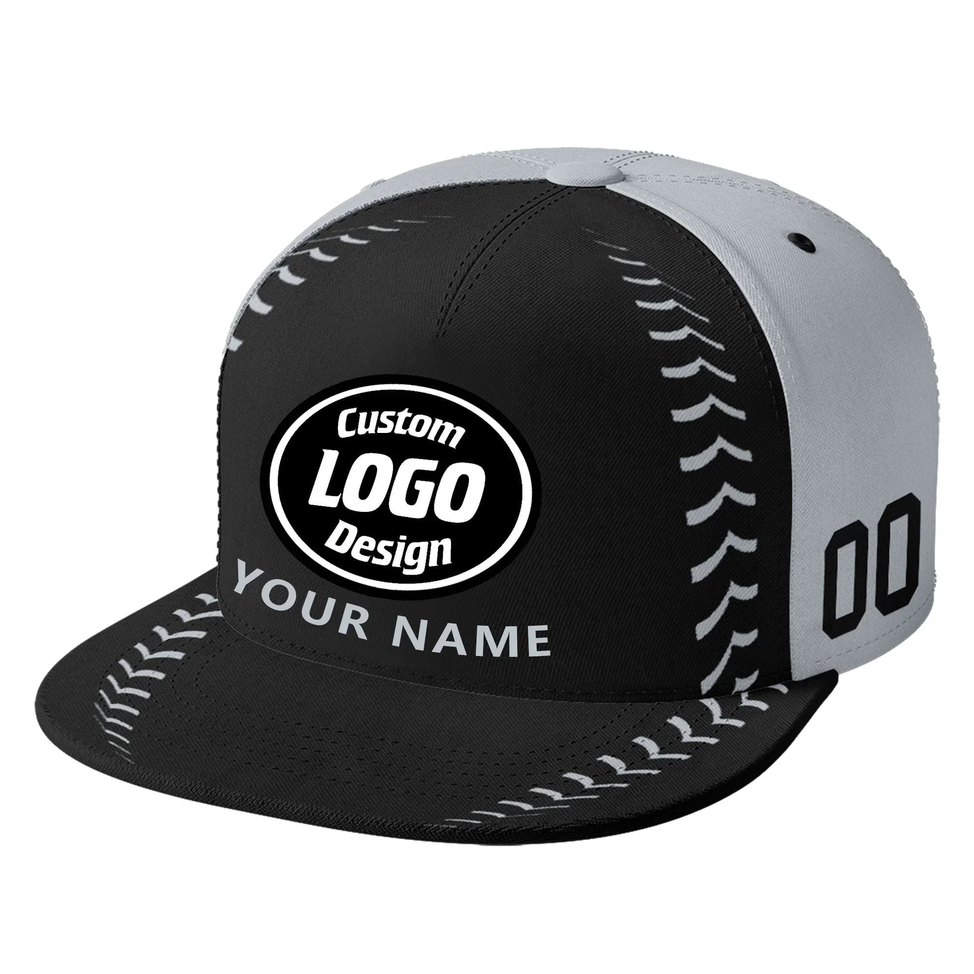 Custom Sport Design Hat Stitched Adjustable Snapback Personalized Baseball Cap PR067B-bd0b00d9-d - Coolcustomize