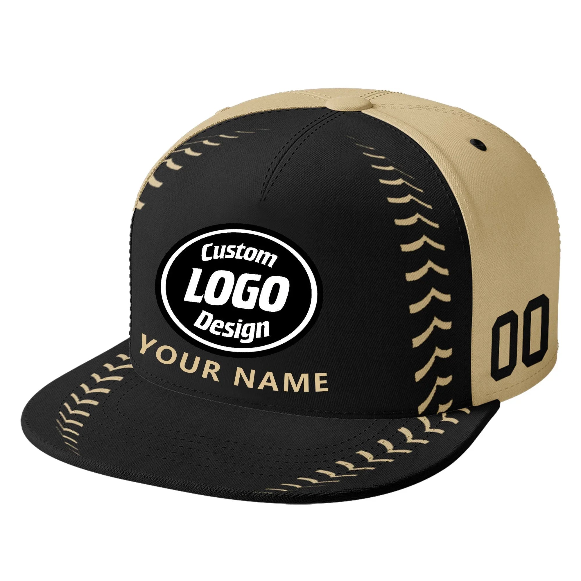 Custom Sport Design Hat Stitched Adjustable Snapback Personalized Baseball Cap PR067B-bd0b00d9-a8 - Coolcustomize