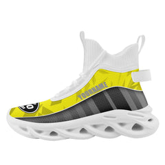 Custom Gray Yellow Maxsoul Shoes Personalized Sneaker FN029A-D020158-9