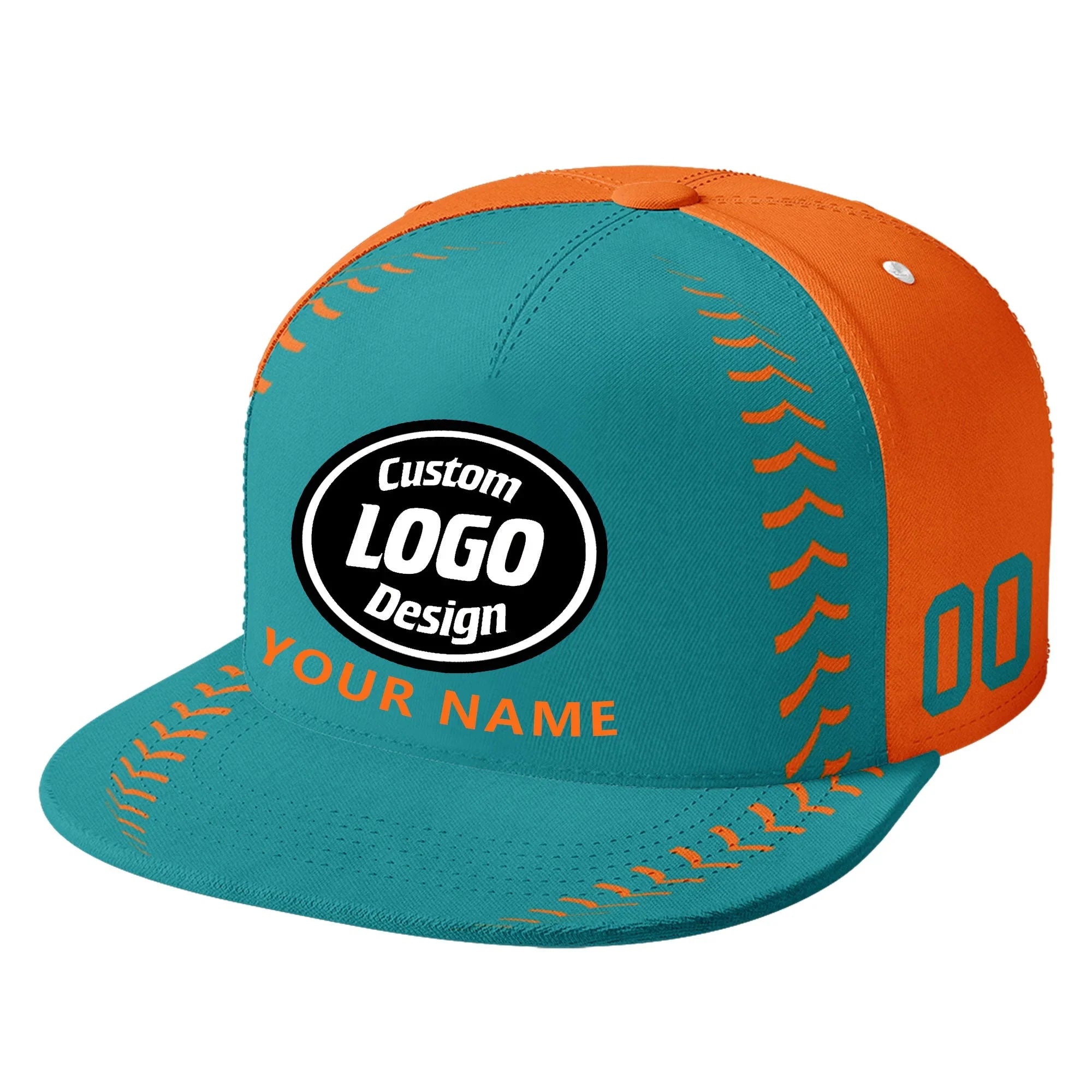 Custom Sport Design Hat Stitched Adjustable Snapback Personalized Baseball Cap PR067B-bd0b00d9-e - Coolcustomize