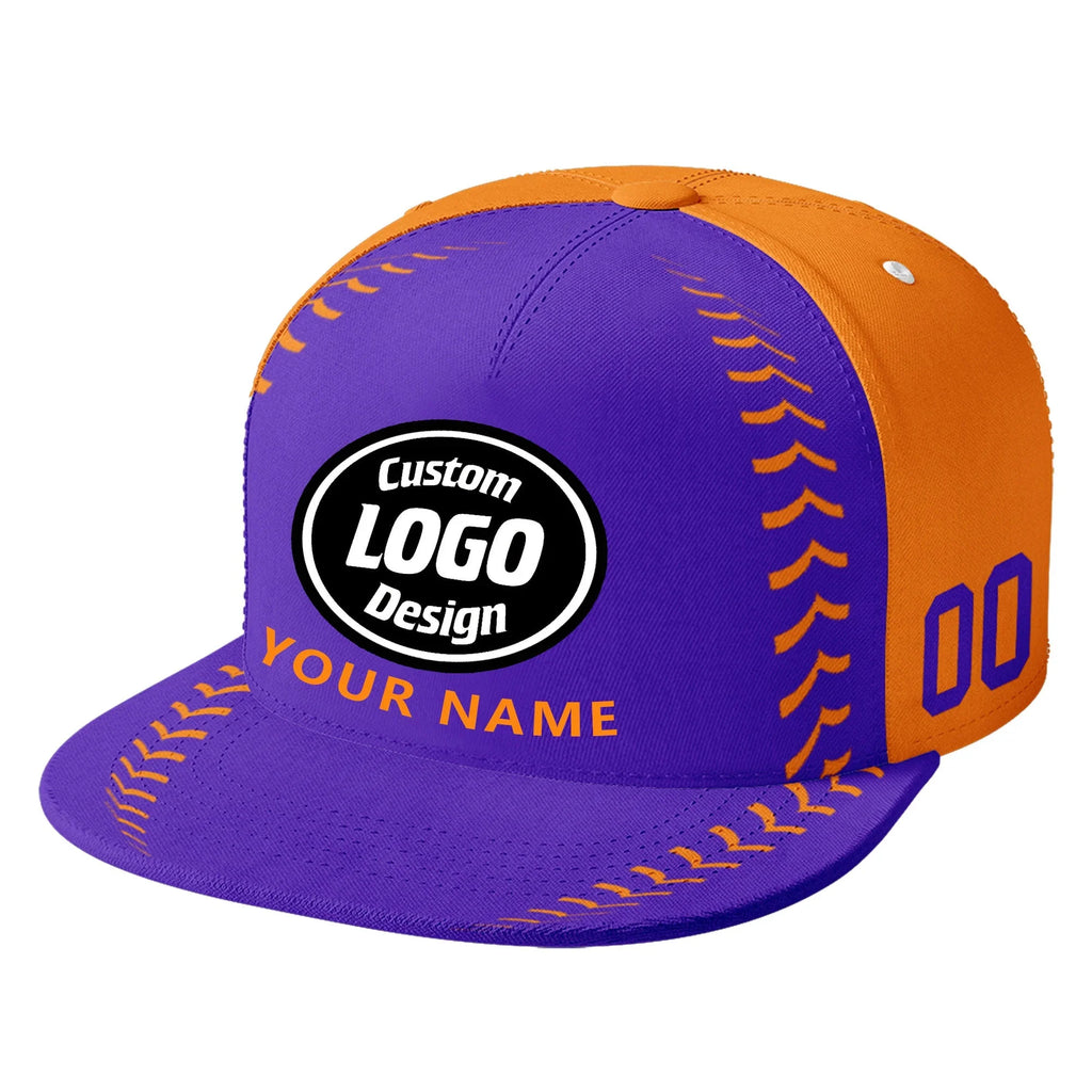 Custom Sport Design Hat Stitched Adjustable Snapback Personalized Baseball Cap PR067B-bd0b00d9-cb - Coolcustomize
