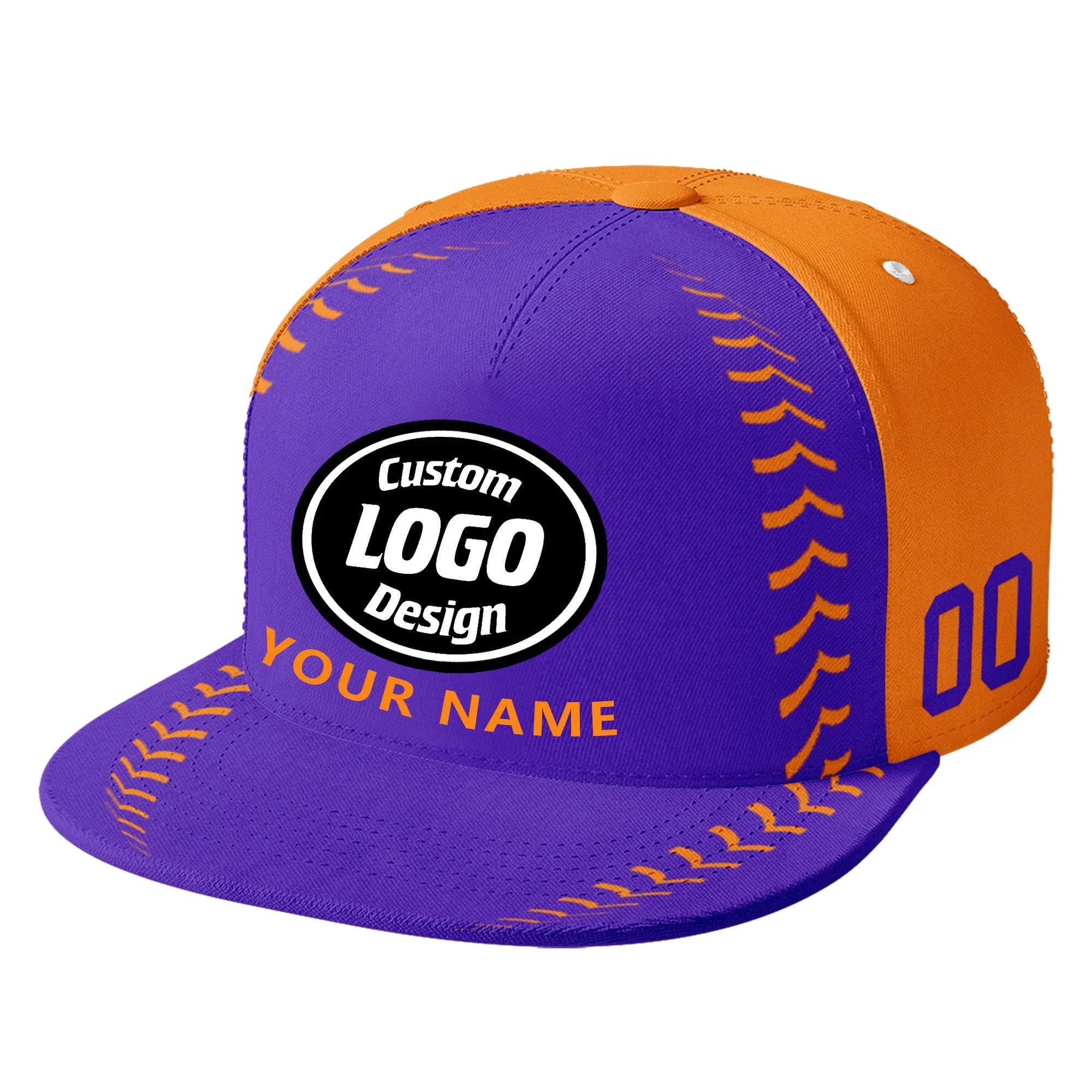 Custom Sport Design Hat Stitched Adjustable Snapback Personalized Baseball Cap PR067B-bd0b00d9-cb - Coolcustomize