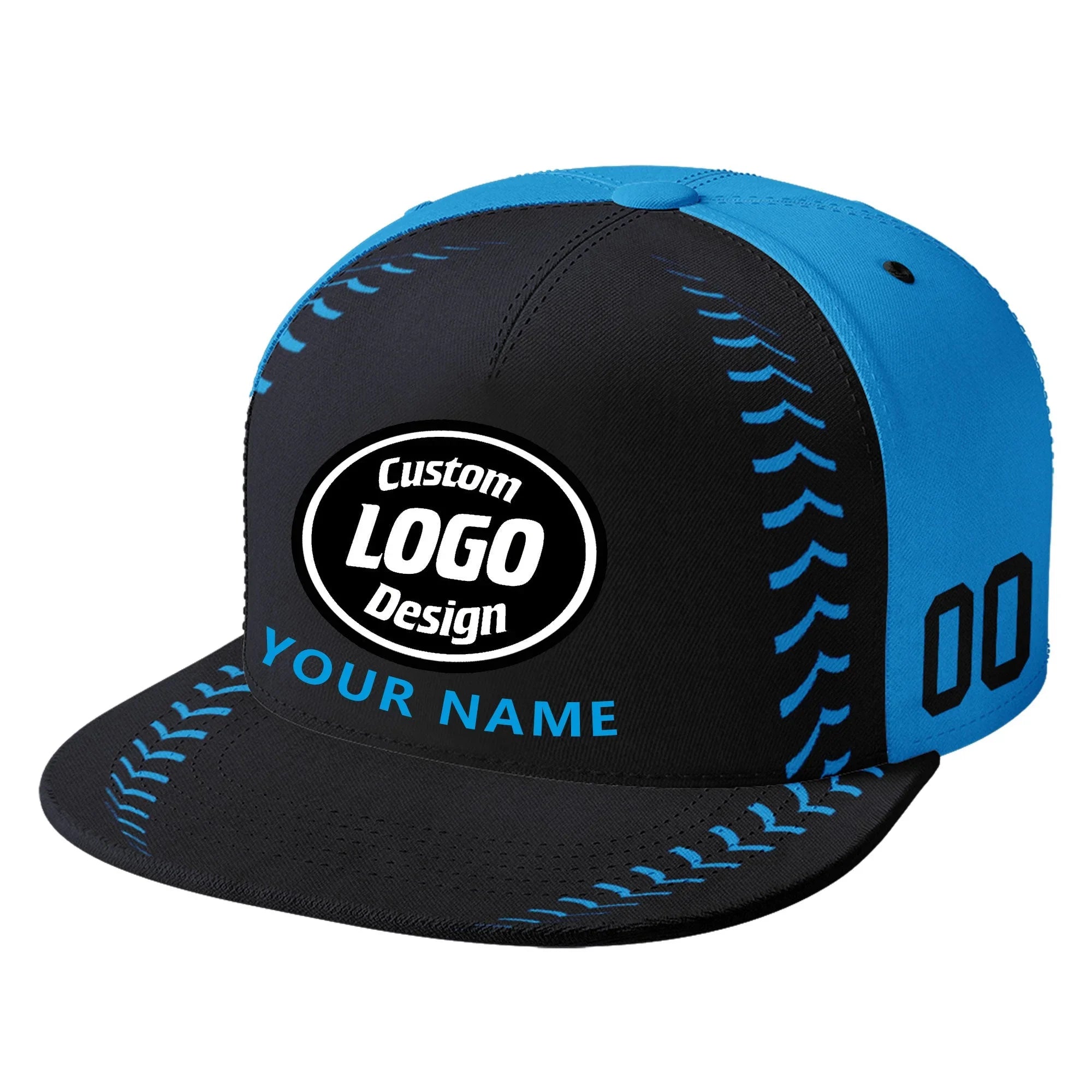Custom Sport Design Hat Stitched Adjustable Snapback Personalized Baseball Cap PR067B-bd0b00d9-bc - Coolcustomize