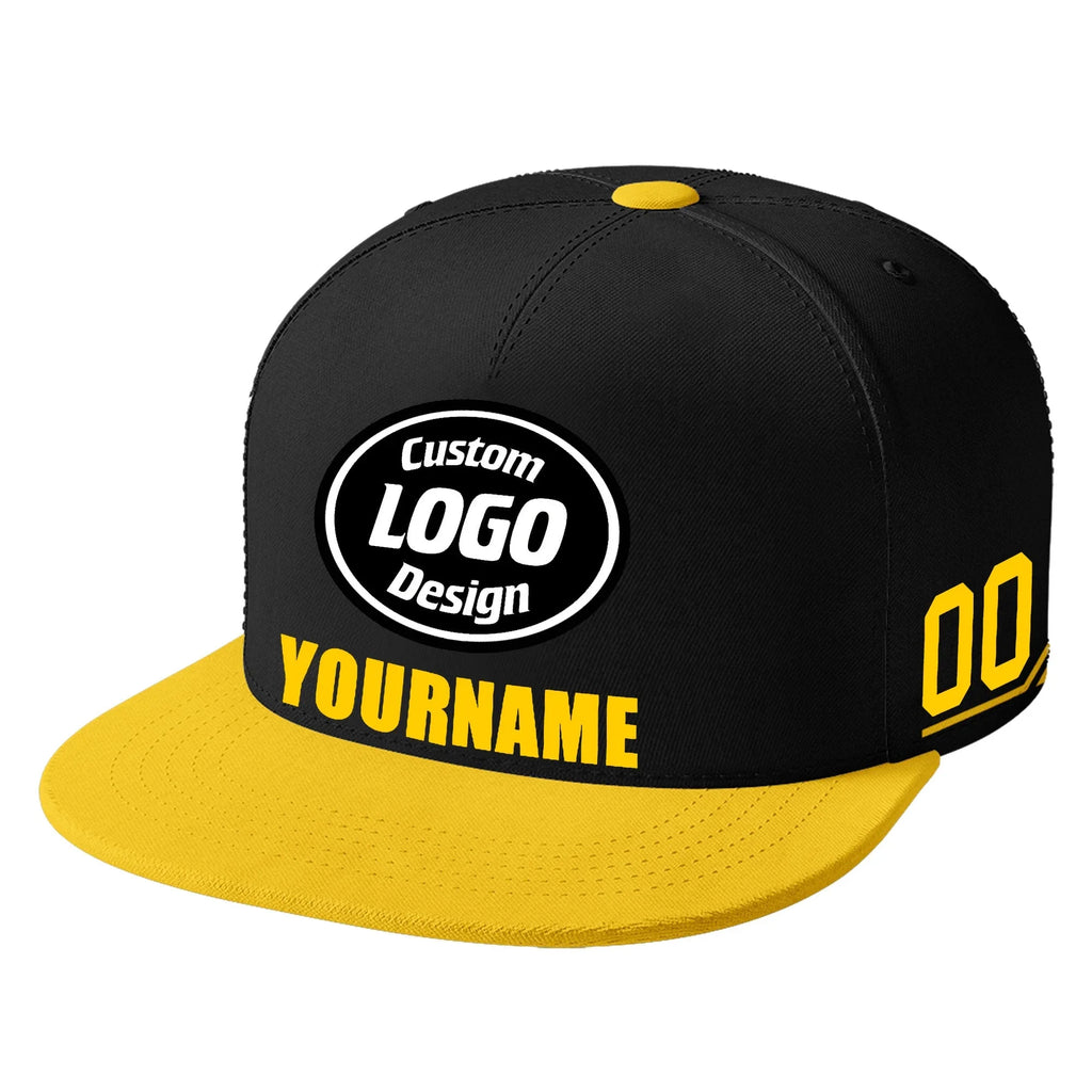 Custom Black Yellow Jersey MaxSoul Shoes and Hat Combo Offer Personalized ZH-bd0b007e-b - Coolcustomize