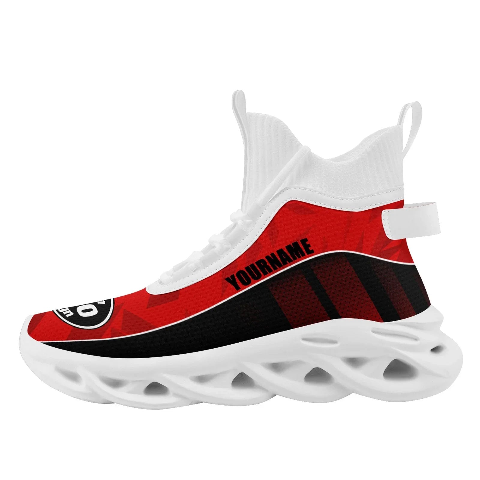 Custom Black Red Maxsoul Shoes Personalized Sneaker FN029A-D020158-2 - Coolcustomize