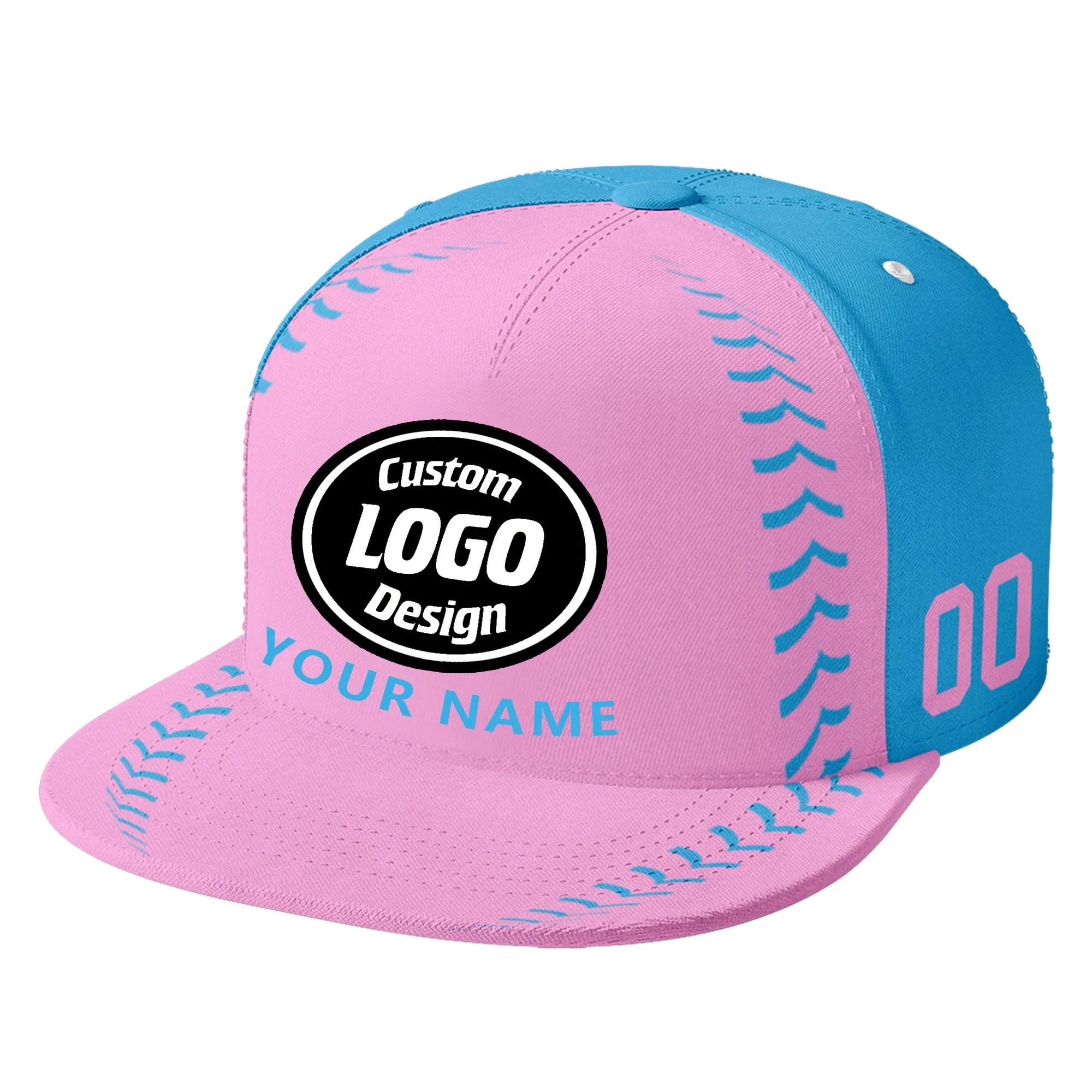 Custom Sport Design Hat Stitched Adjustable Snapback Personalized Baseball Cap PR067B-bd0b00d9-cd - Coolcustomize