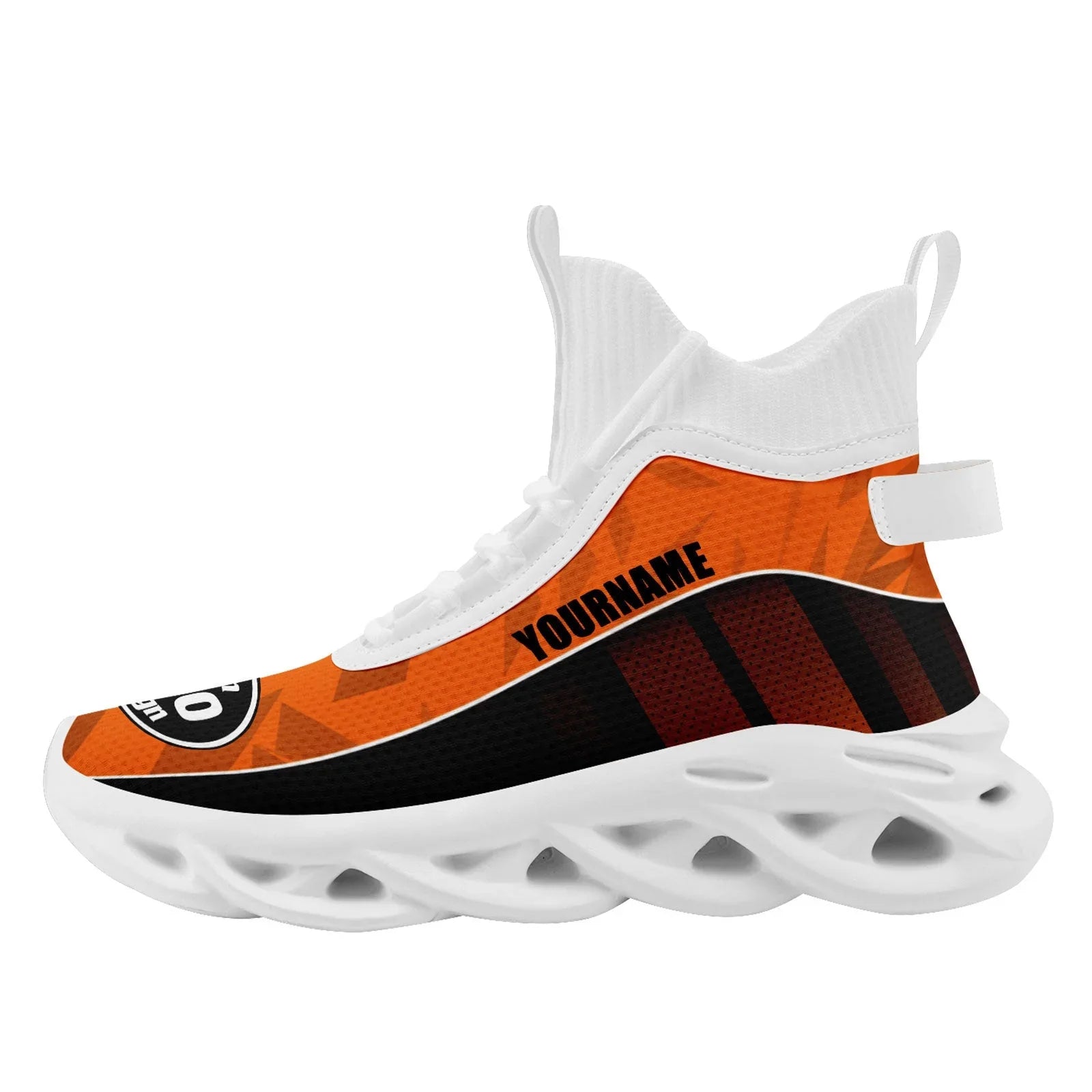 Custom Black Orange Maxsoul Shoes Personalized Sneaker FN029A-D020158-3 - Coolcustomize