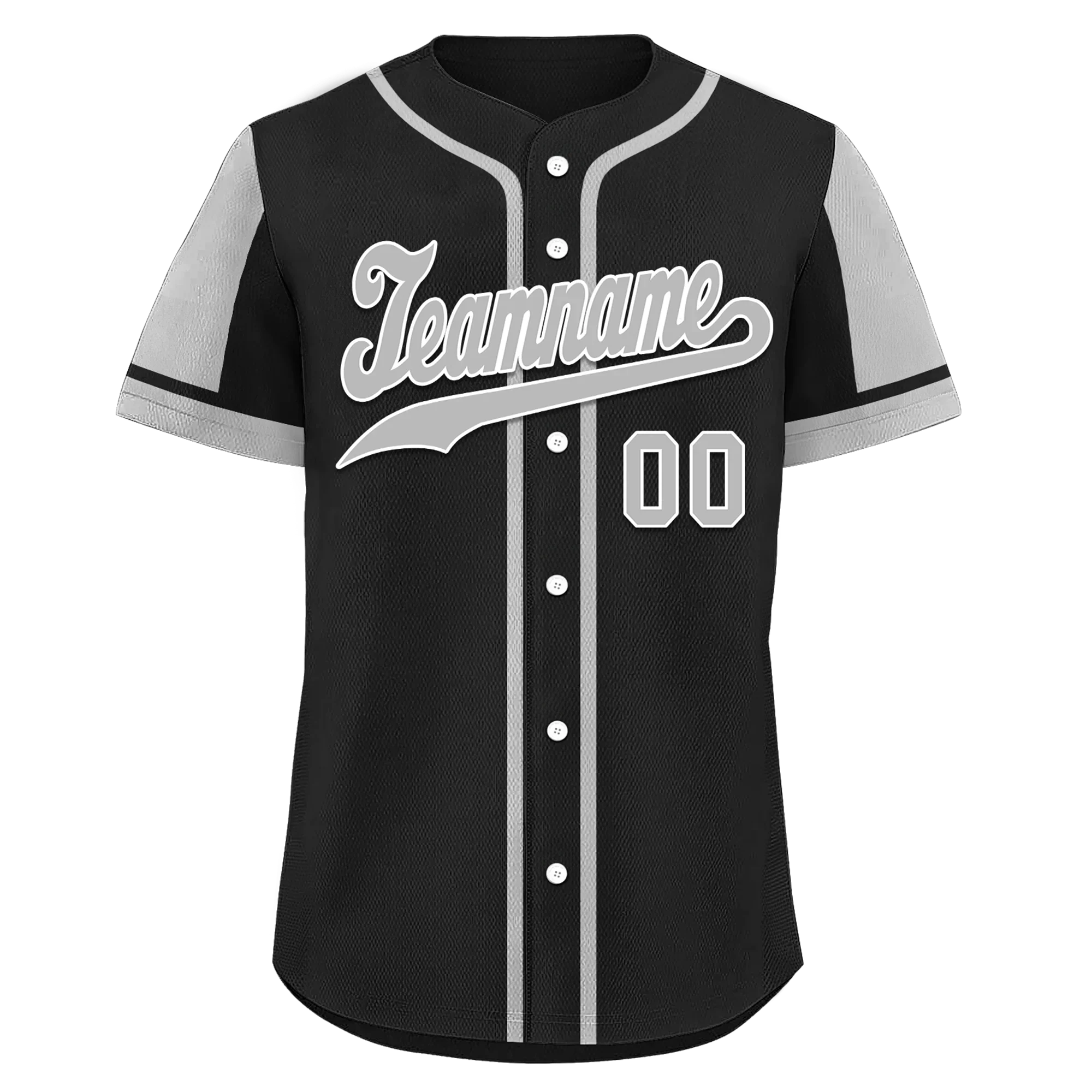 Custom Black Gray Raglan Sleeves Personalized Authentic Baseball Jersey BSBJ01-D017175 - Coolcustomize