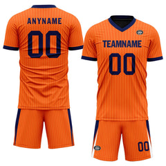 Custom Netherlands Orange Blue Soccer Sets Jersey Personalized SCJ101-D06142