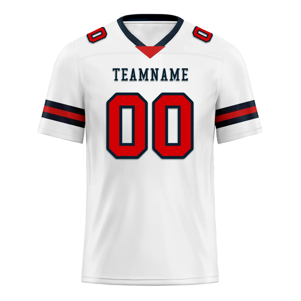 Custom White Classic Style Personalized Authentic Football Jersey FBJ02-bd0a70b7 - Coolcustomize