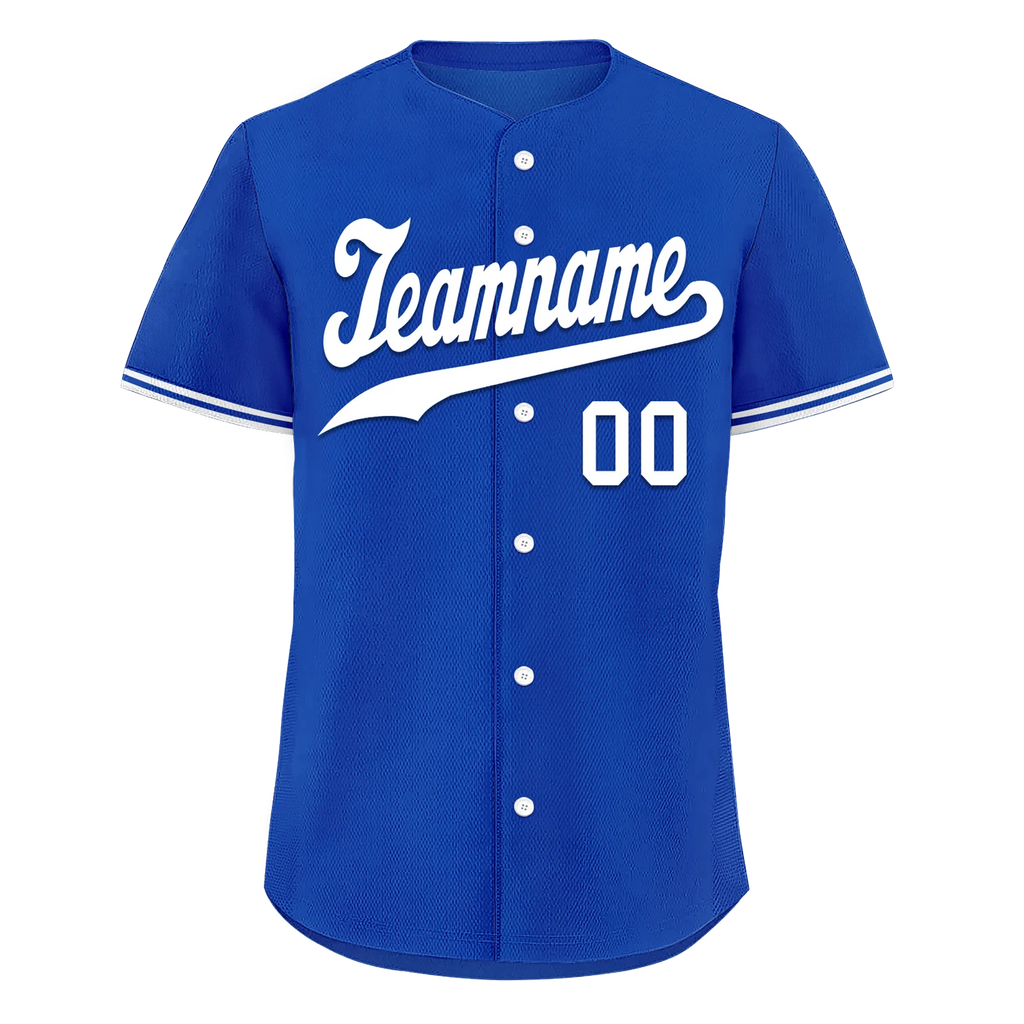 Custom Blue Classic Style White Personalized Authentic Baseball Jersey BSBJ01-bd0fa0e - Coolcustomize