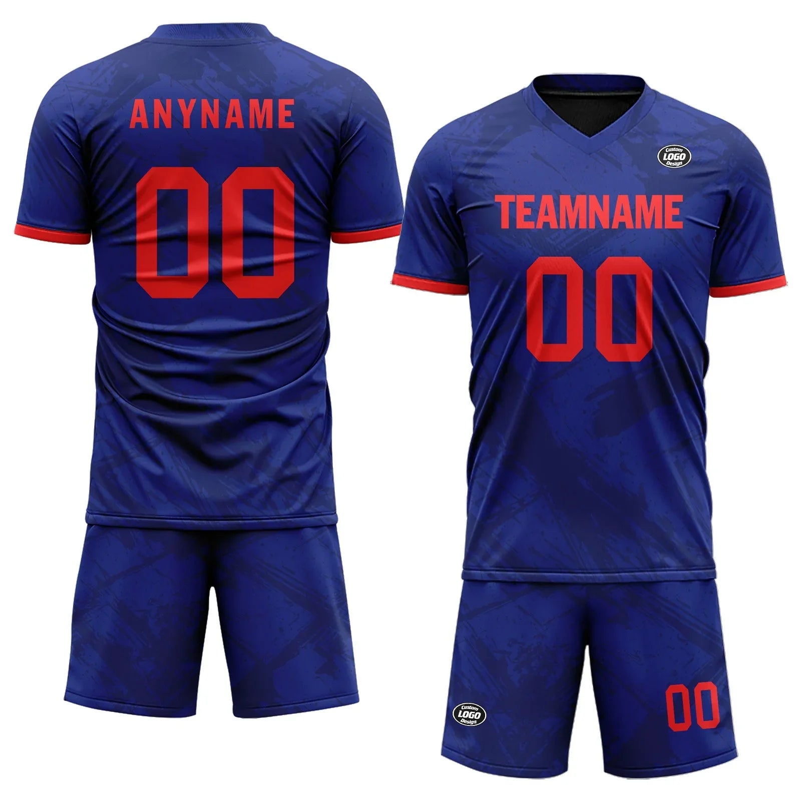 Custom Blue Soccer Sets Jersey Personalized SCJ101-D28037 - Coolcustomize
