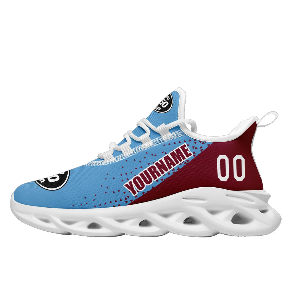 Custom Blue Red Jersey MaxSoul Shoes and Hat Combo Offer Personalized ZH-D0b009c-b - Coolcustomize