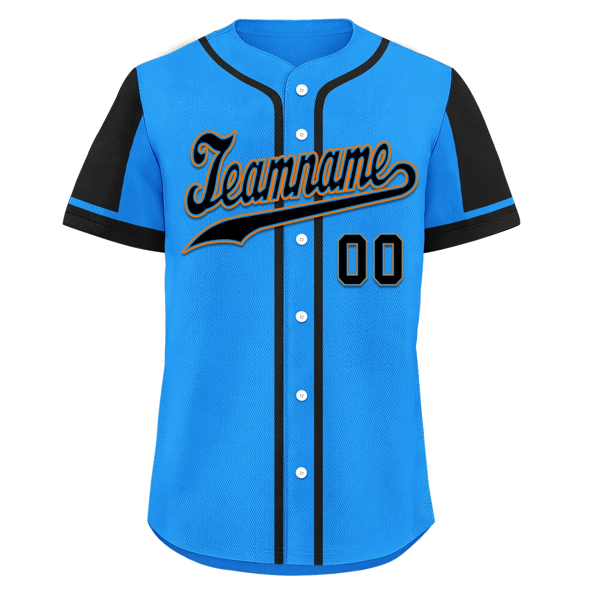 Custom Blue Black Raglan Sleeves Personalized Authentic Baseball Jersey BSBJ01-D017209 - Coolcustomize