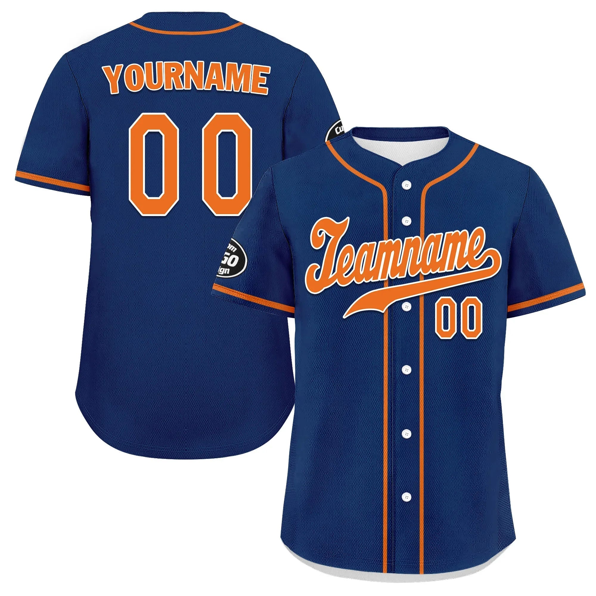 Custom Blue Orange Jersey MaxSoul Shoes and Hat Combo Offer Personalized ZH-D0b0090-c - Coolcustomize