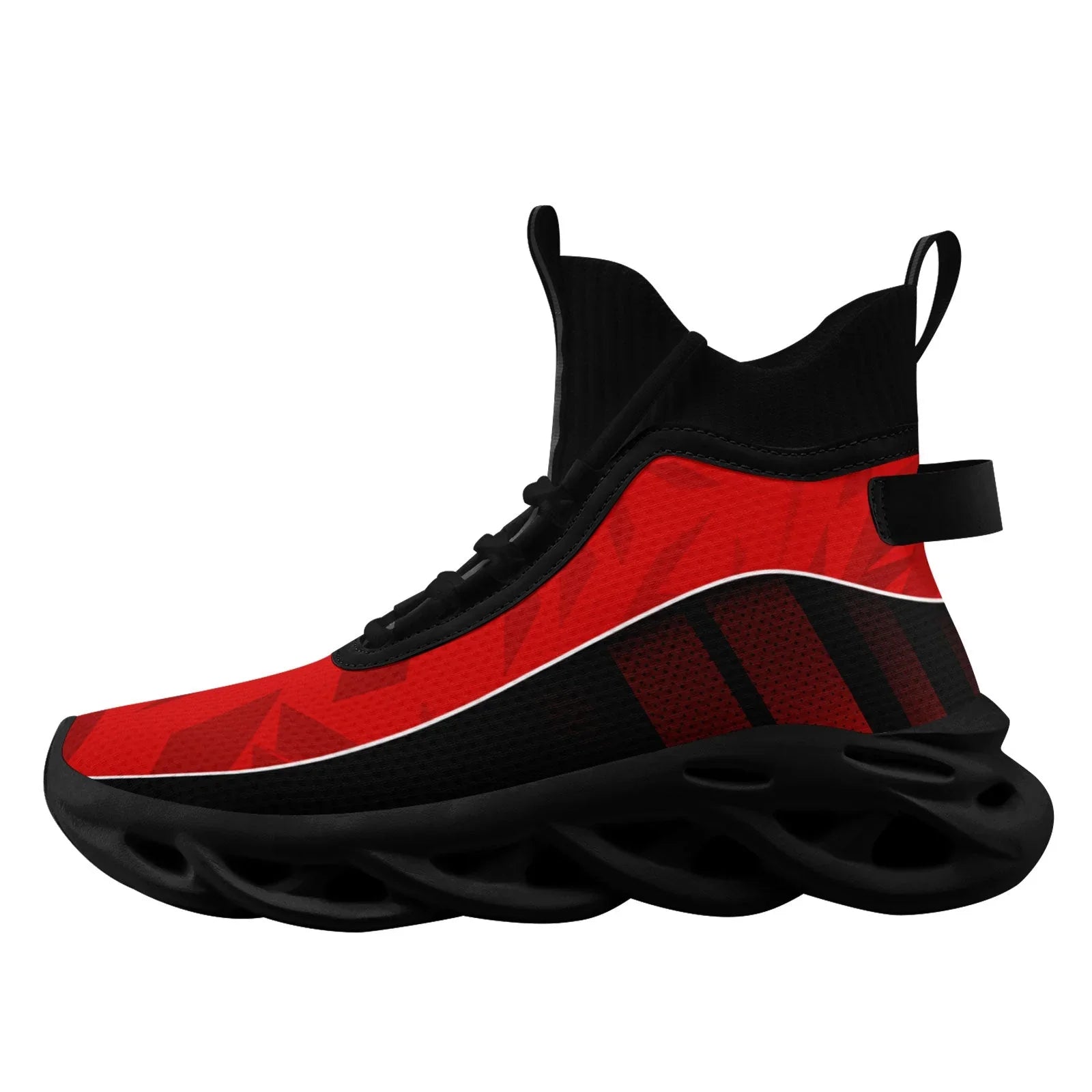 Custom Black Red Maxsoul Shoes Personalized Sneaker FN029A-D020158-2 - Coolcustomize