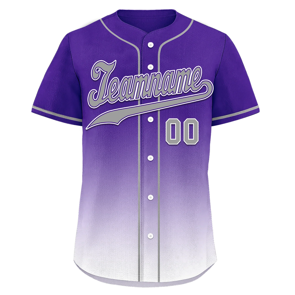 Custom Purple White Fade Fashion Personalized Authentic Baseball Jersey BSBJ01-D0a70eb - Coolcustomize