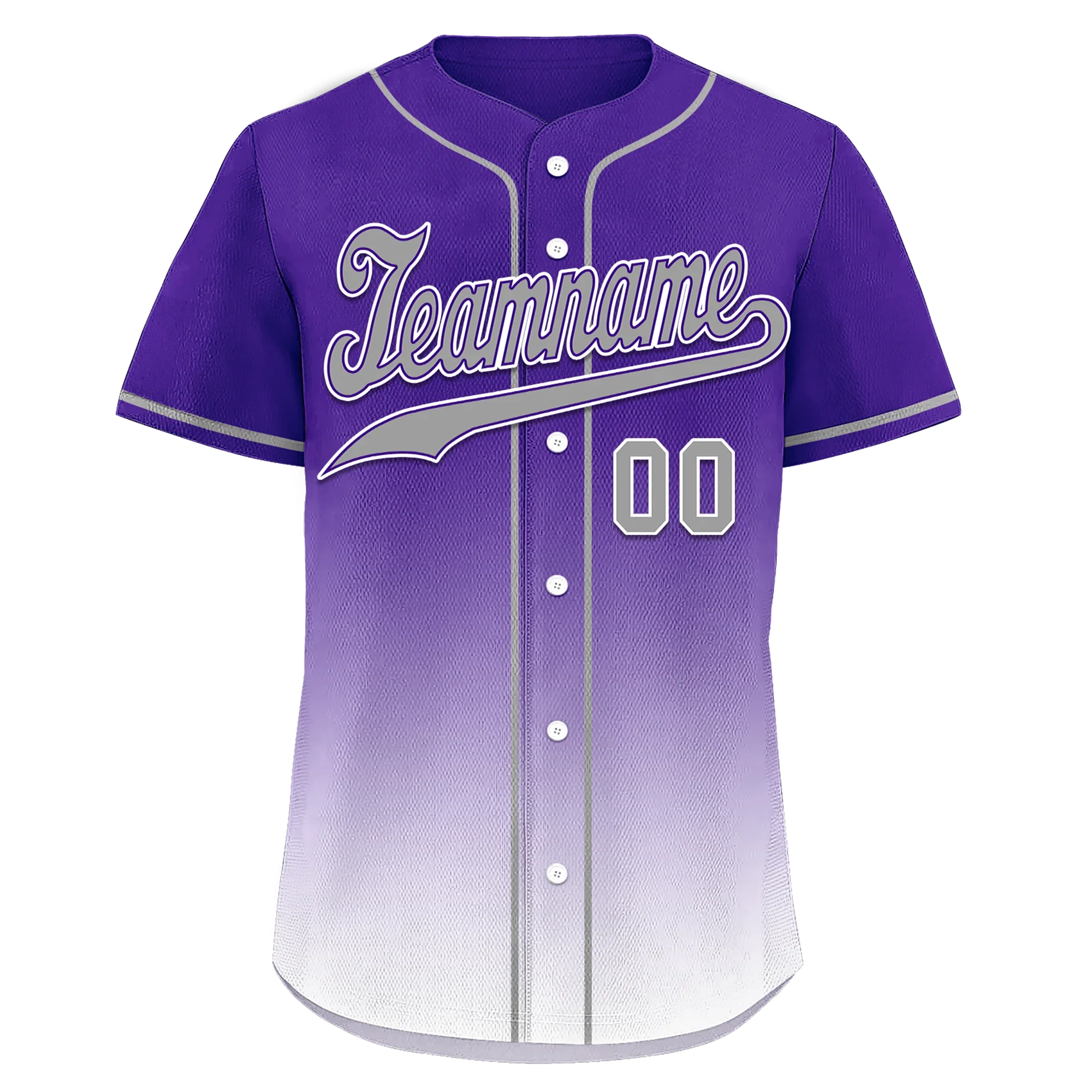 Custom Purple White Fade Fashion Personalized Authentic Baseball Jersey BSBJ01-D0a70eb - Coolcustomize