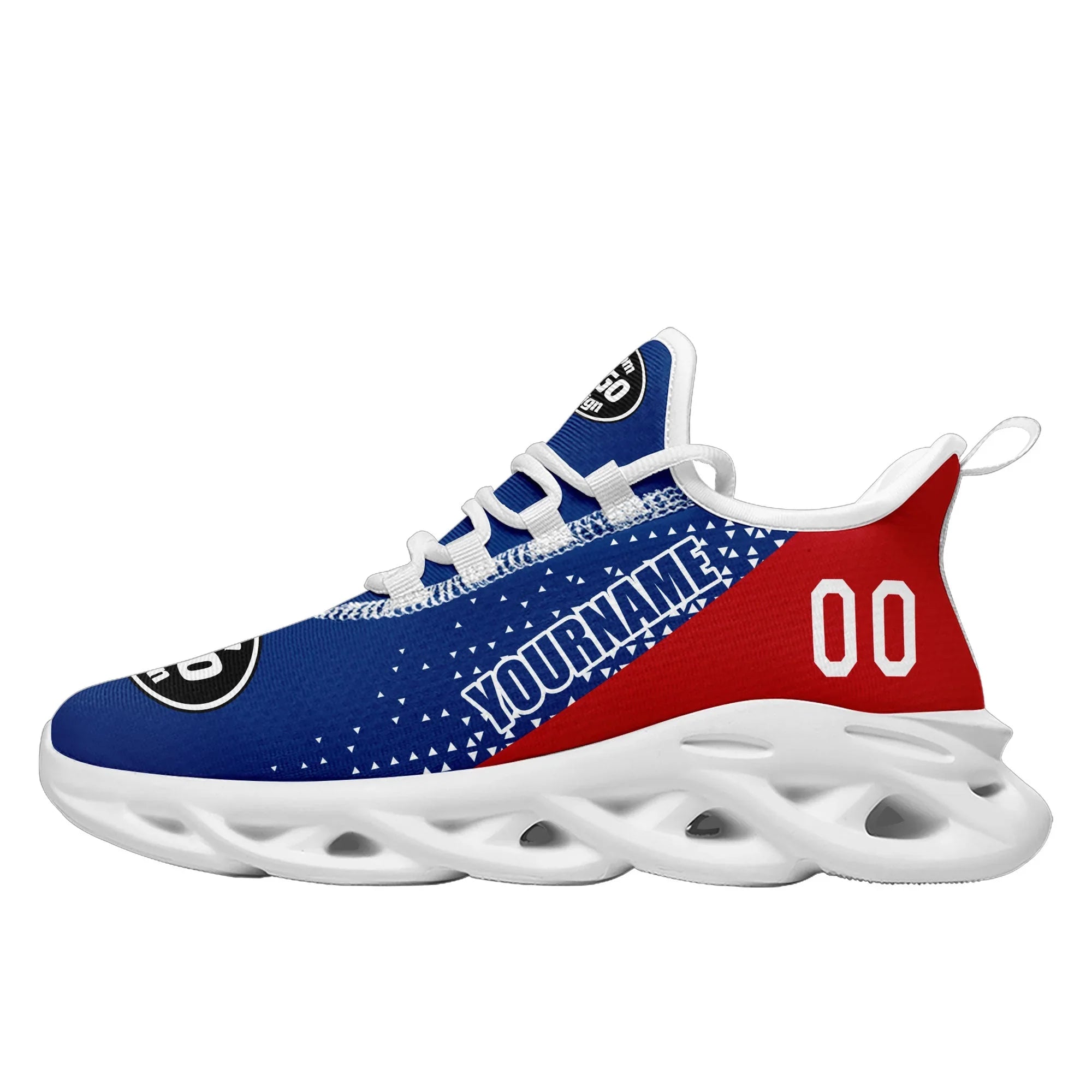 Custom Blue Red Jersey MaxSoul Shoes and Hat Combo Offer Personalized ZH-D0b009b-b - Coolcustomize