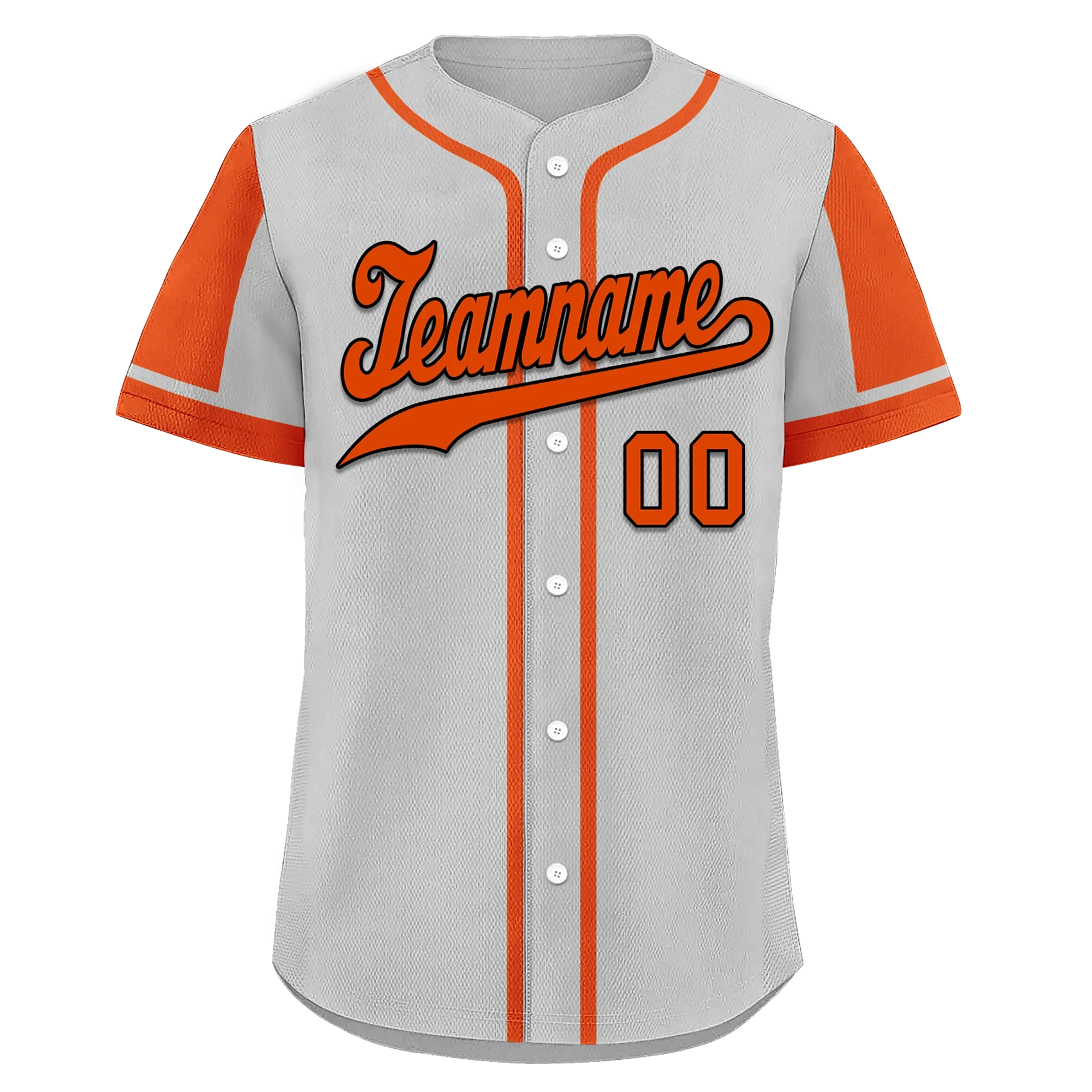 Custom Gray Orange Raglan Sleeves Personalized Authentic Baseball Jersey BSBJ01-D017187 - Coolcustomize