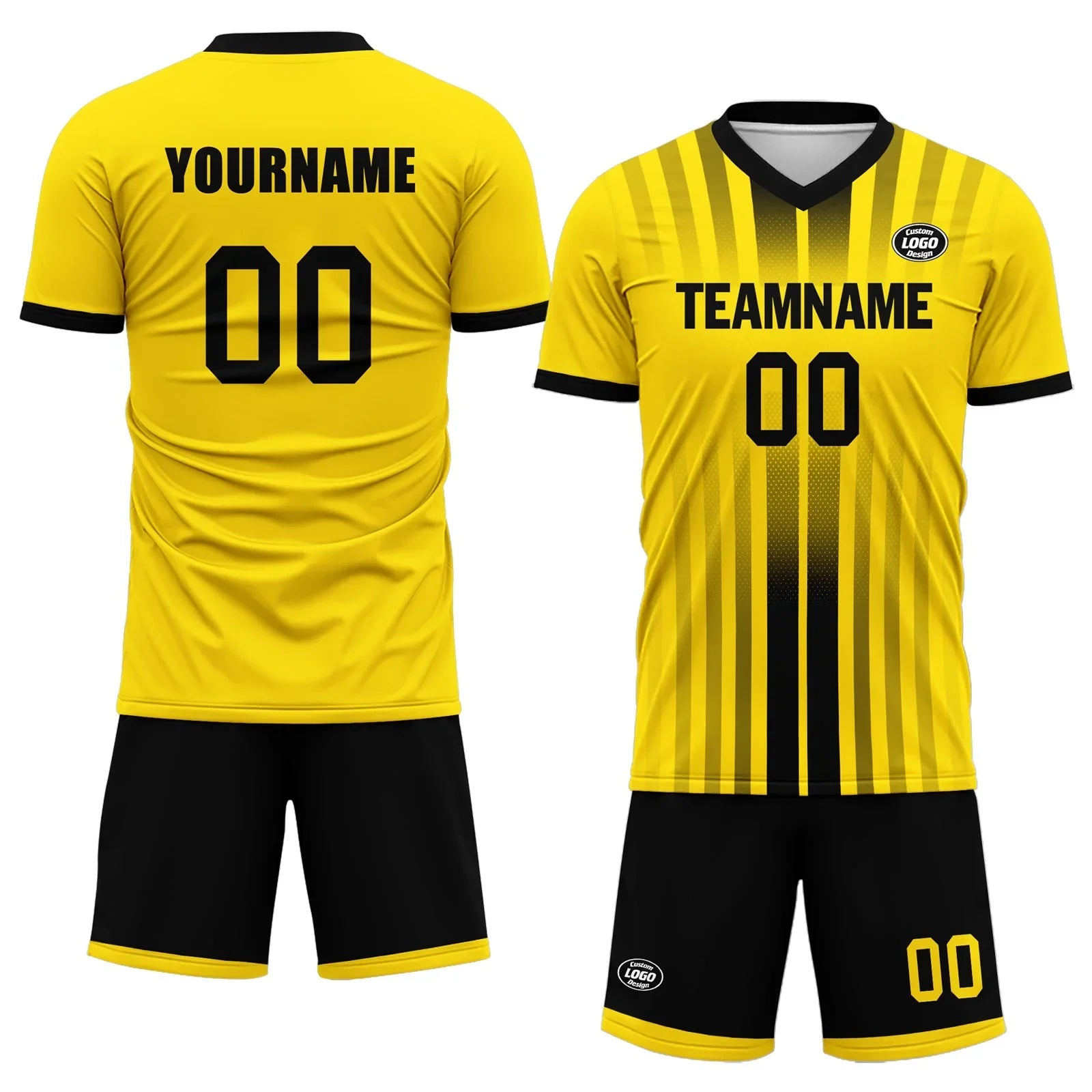 Custom Black Yellow Jersey MaxSoul Shoes and Hat Combo Offer Personalized Combo ZH-D020234-7 - Coolcustomize