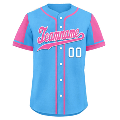 Custom Yellow Pink Raglan Sleeves Personalized Authentic Baseball Jersey BSBJ01-D017200