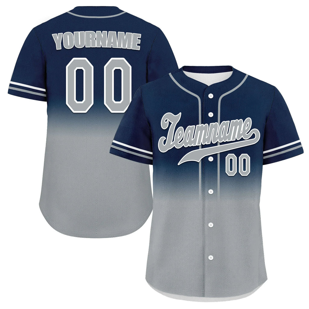 Custom Black Grey Fade Fashion Personalized Authentic Baseball Jersey UN002-bd0b007b-ad - Coolcustomize