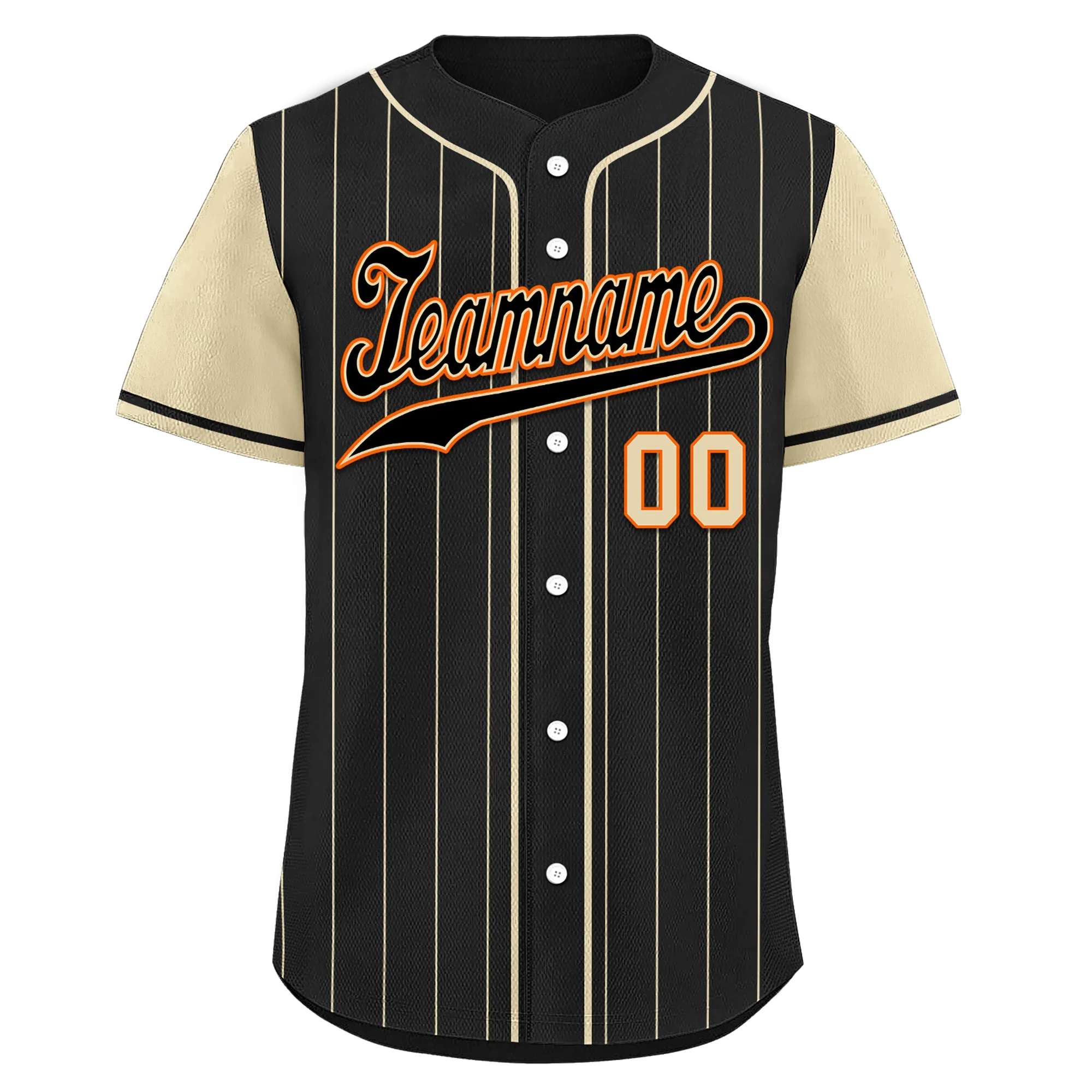 Custom Black Yellow Stripe Fashion Personalized Authentic Baseball Jersey BSBJ01-D017237 - Coolcustomize