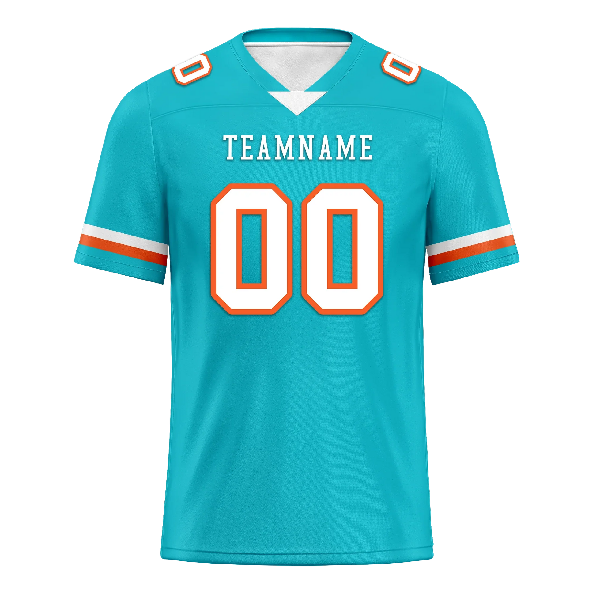 Custom Cyan Classic Style Personalized Authentic Football Jersey FBJ02-bd0a70ba - Coolcustomize