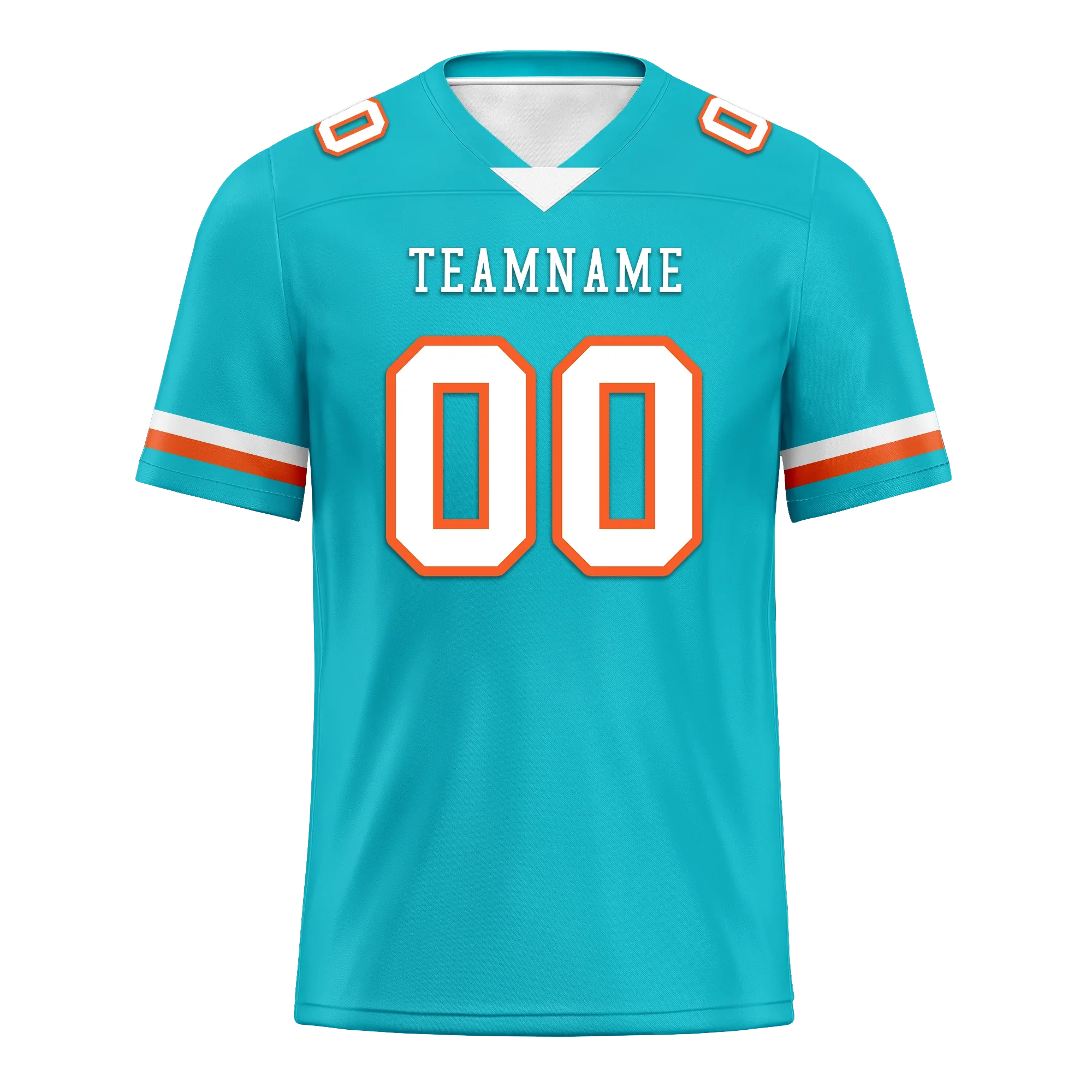 Custom Cyan Classic Style Personalized Authentic Football Jersey FBJ02-bd0a70ba - Coolcustomize