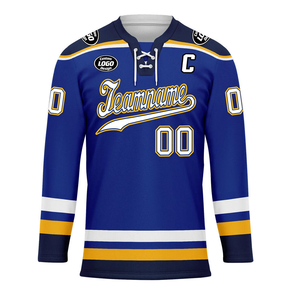 Custom Blue Personalized Hockey Jersey HCKJ01-D0a70cd - Coolcustomize