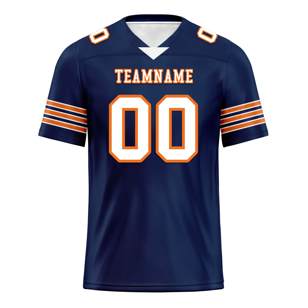Custom Blue White Classic Style Personalized Authentic Football Jersey FBJ02-bd0a700d - Coolcustomize