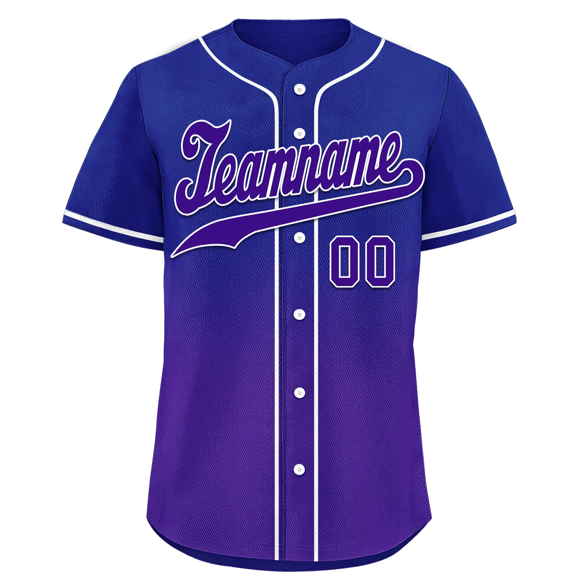 Custom Blue Purple Fade Fashion Personalized Authentic Baseball Jersey BSBJ01-D0a70ea - Coolcustomize