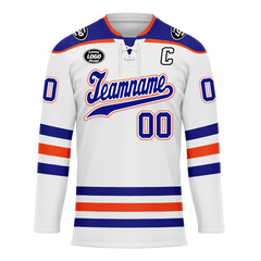 Custom White Blue Personalized Hockey Jersey HCKJ01-D0a70c7