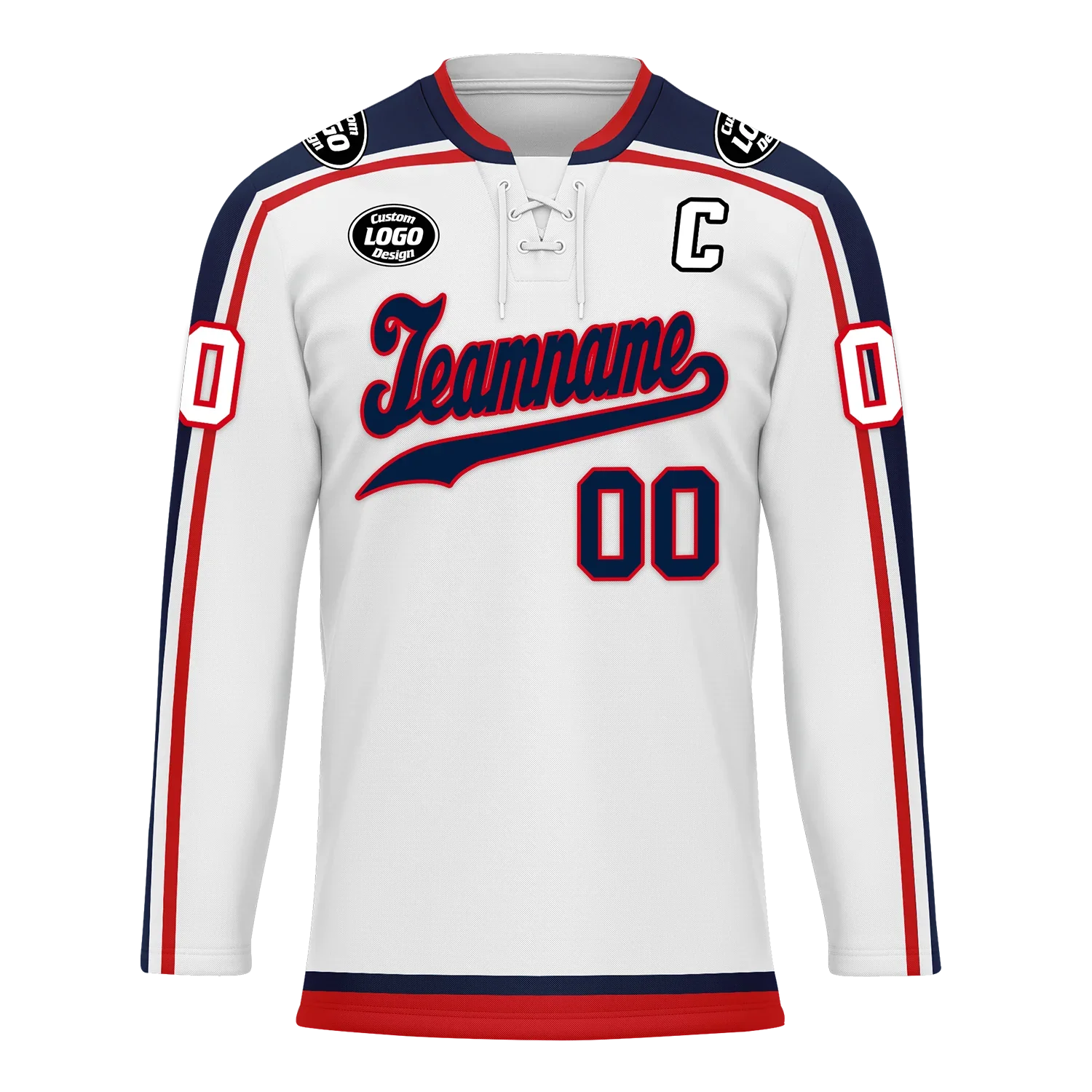Custom White Personalized Hockey Jersey HCKJ01-D0a70fa - Coolcustomize